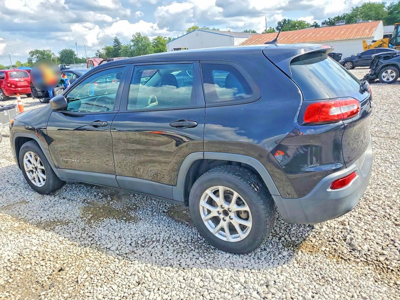 2014 Jeep Cherokee Sport Black vin: 1C4PJLAB2EW262040
