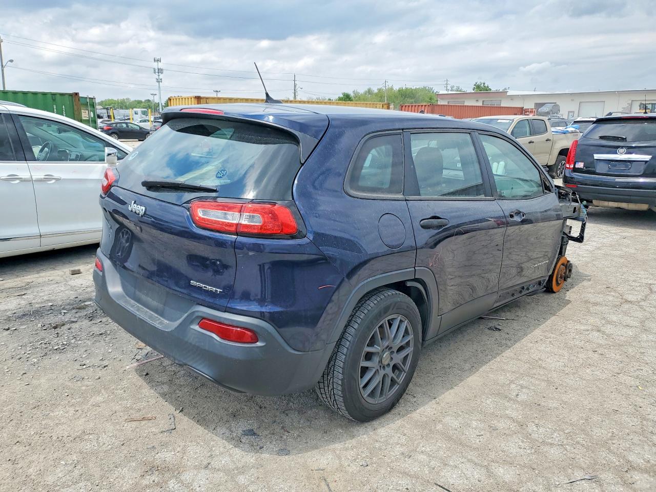 2014 Jeep Cherokee Sport Blue vin: 1C4PJLAB2EW301791