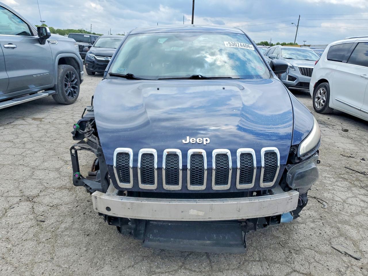 2014 Jeep Cherokee Sport Blue vin: 1C4PJLAB2EW301791