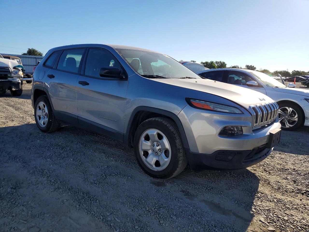 2015 Jeep Cherokee Sport Silver vin: 1C4PJLAB2FW532840