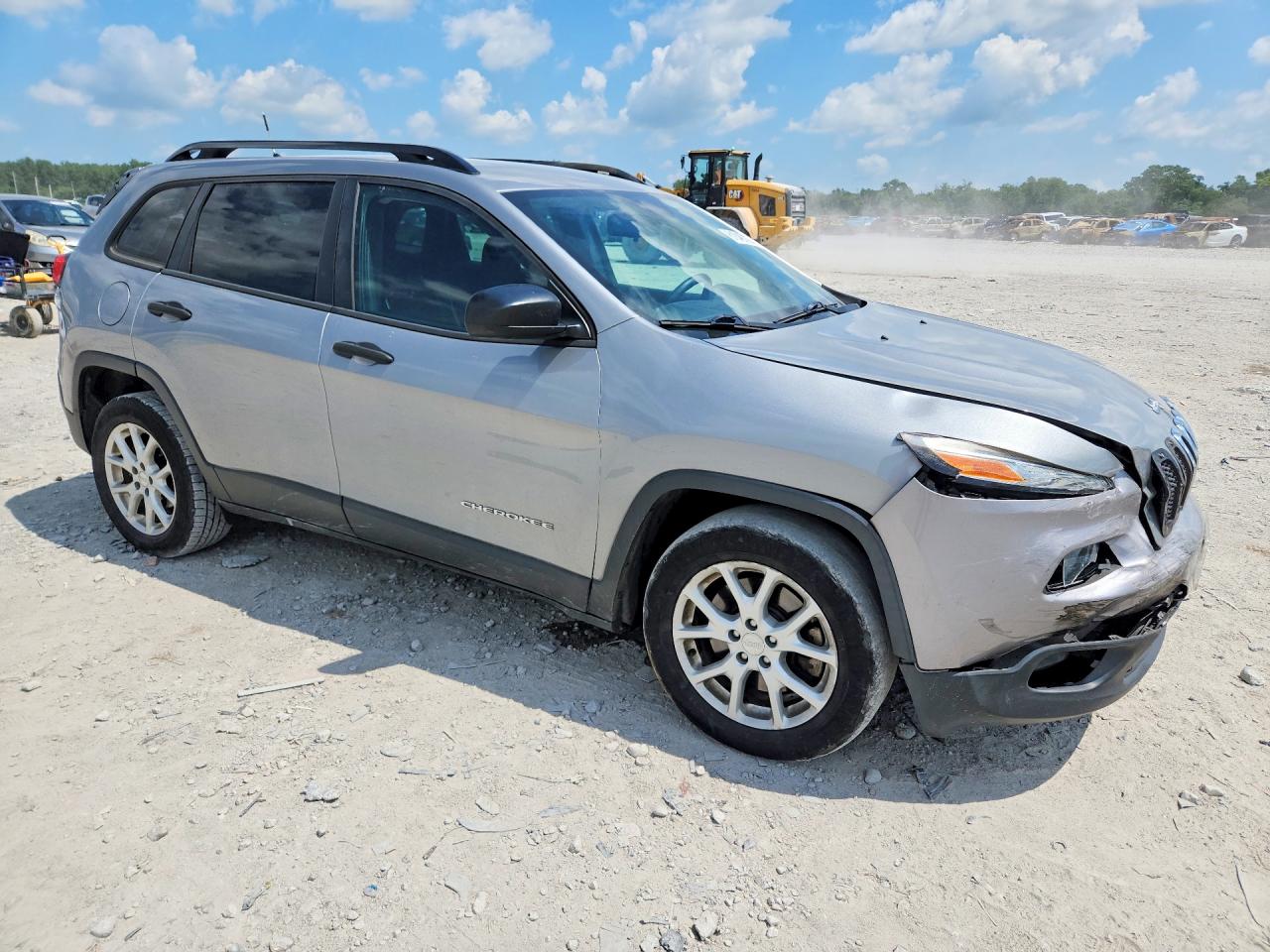 2015 Jeep Cherokee Sport Silver vin: 1C4PJLAB2FW760174