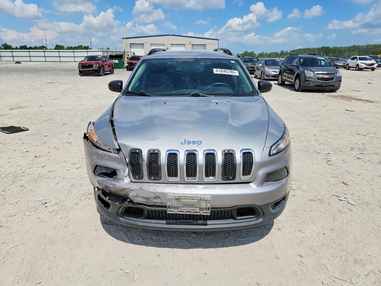 2015 Jeep Cherokee Sport Silver vin: 1C4PJLAB2FW760174