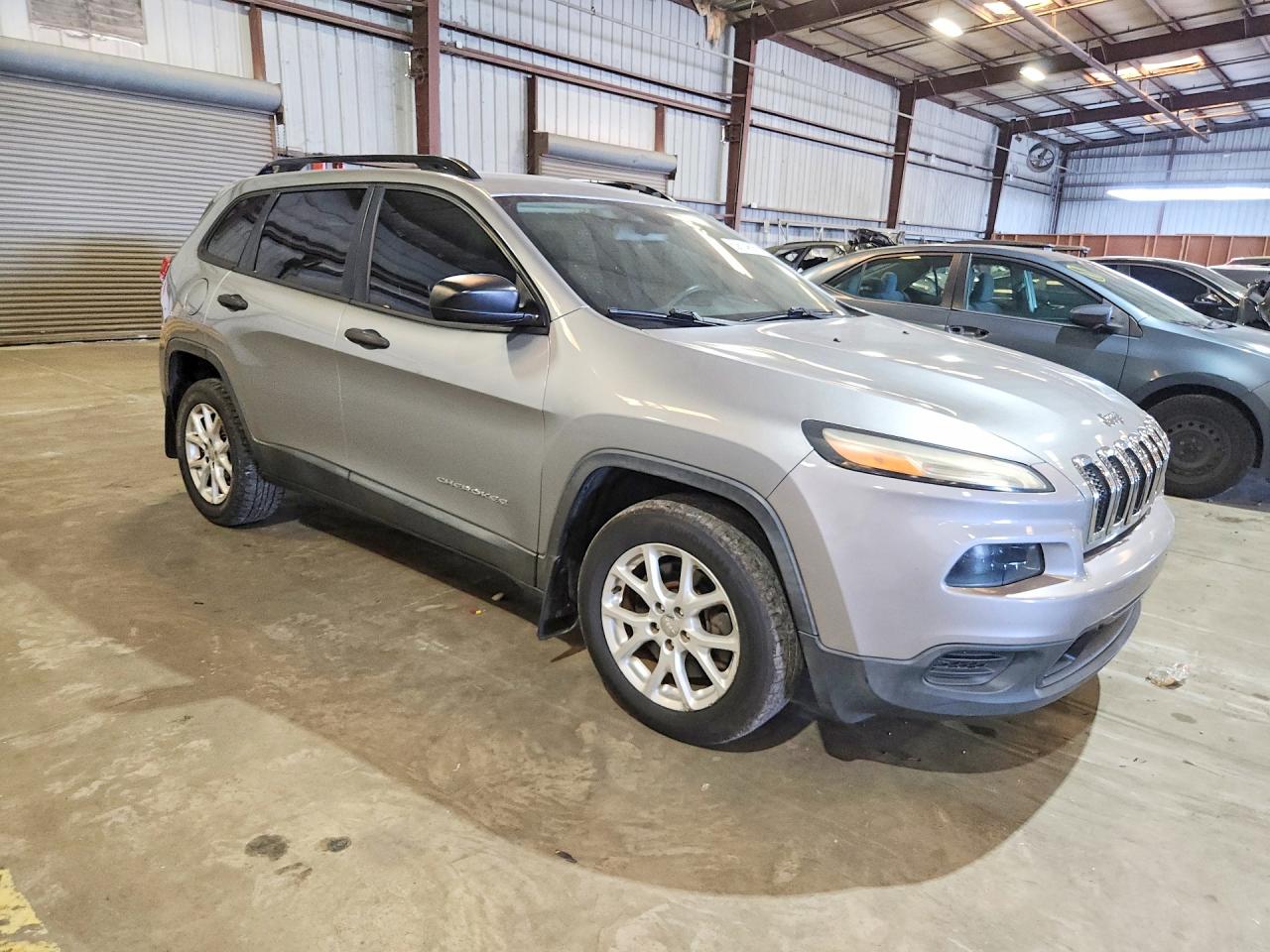 2015 Jeep Cherokee Sport Silver vin: 1C4PJLAB2FW761003