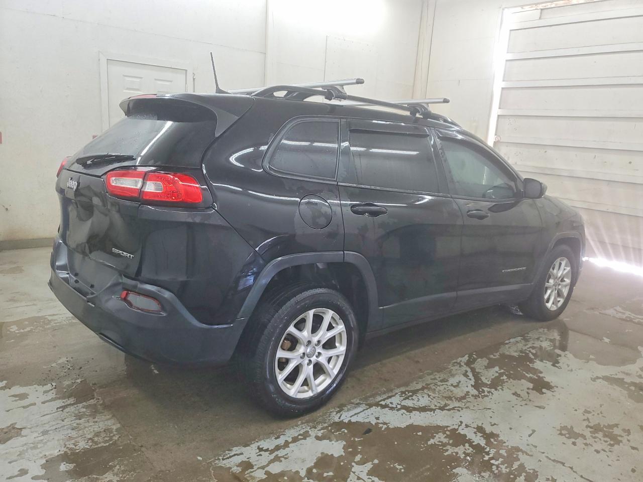 2017 Jeep Cherokee Sport Black vin: 1C4PJLAB2HW641897