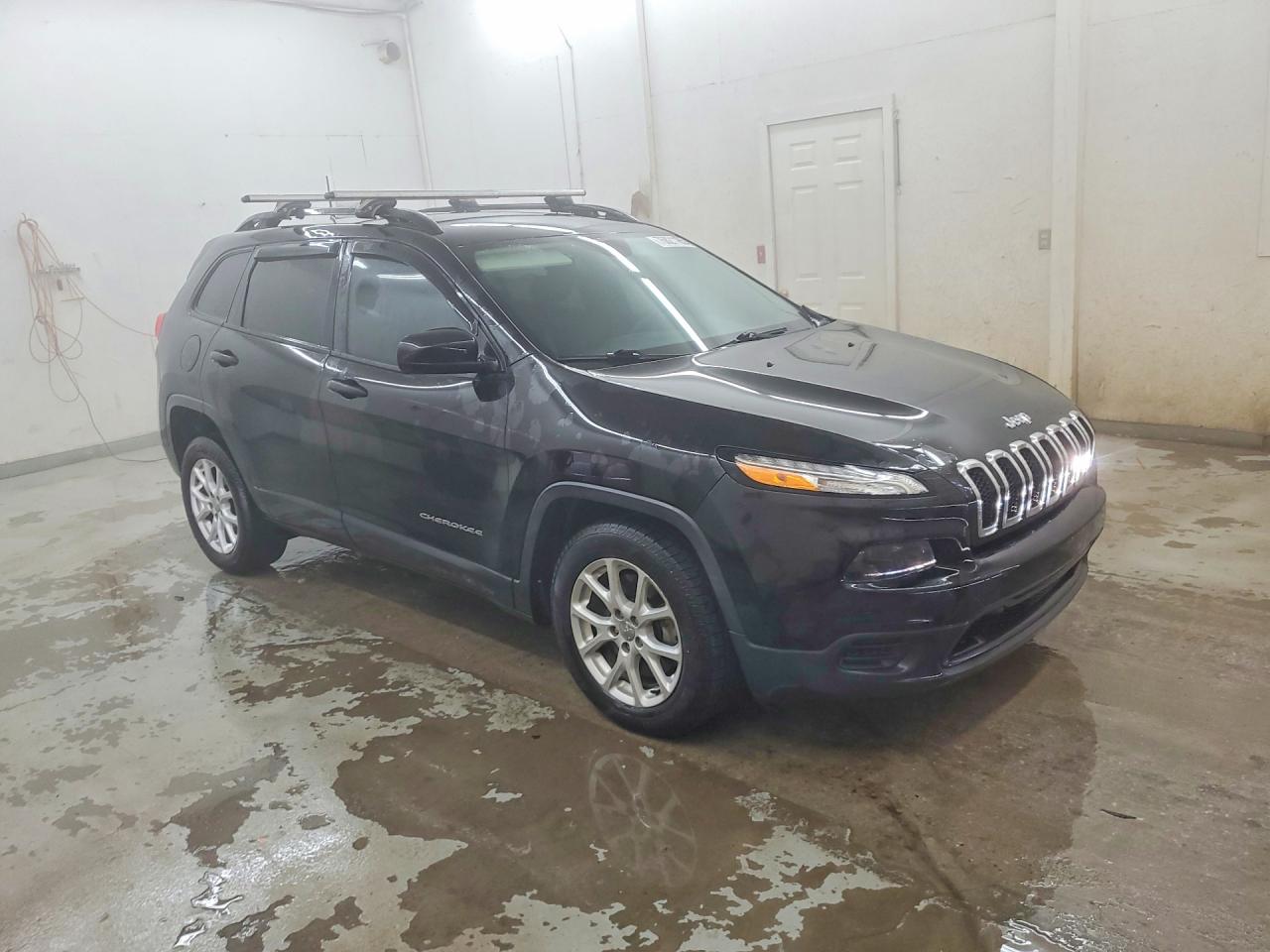 2017 Jeep Cherokee Sport Black vin: 1C4PJLAB2HW641897