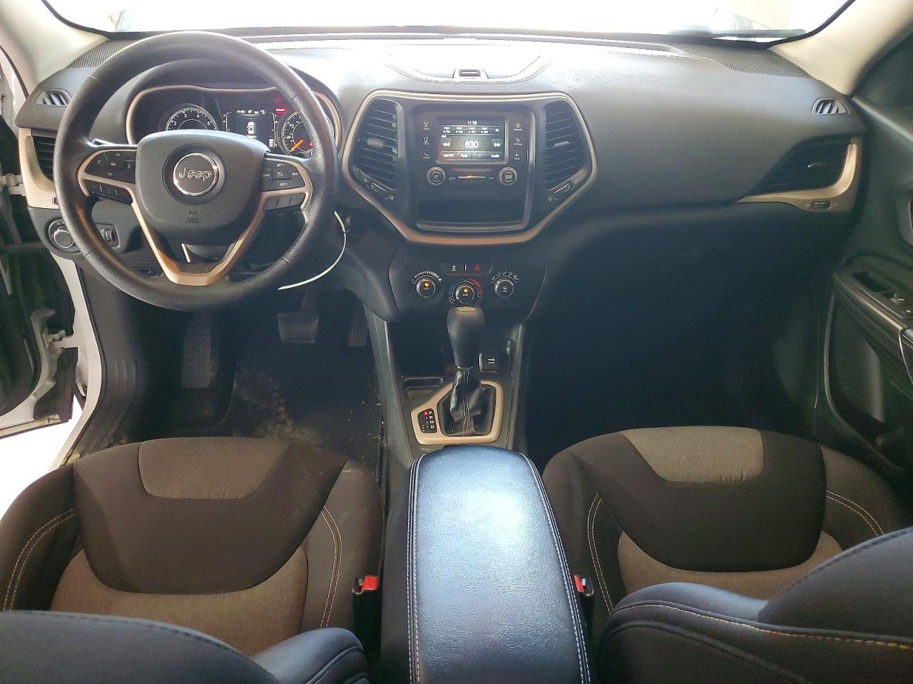 2015 Jeep Cherokee Sport White vin: 1C4PJLAB3FW507901