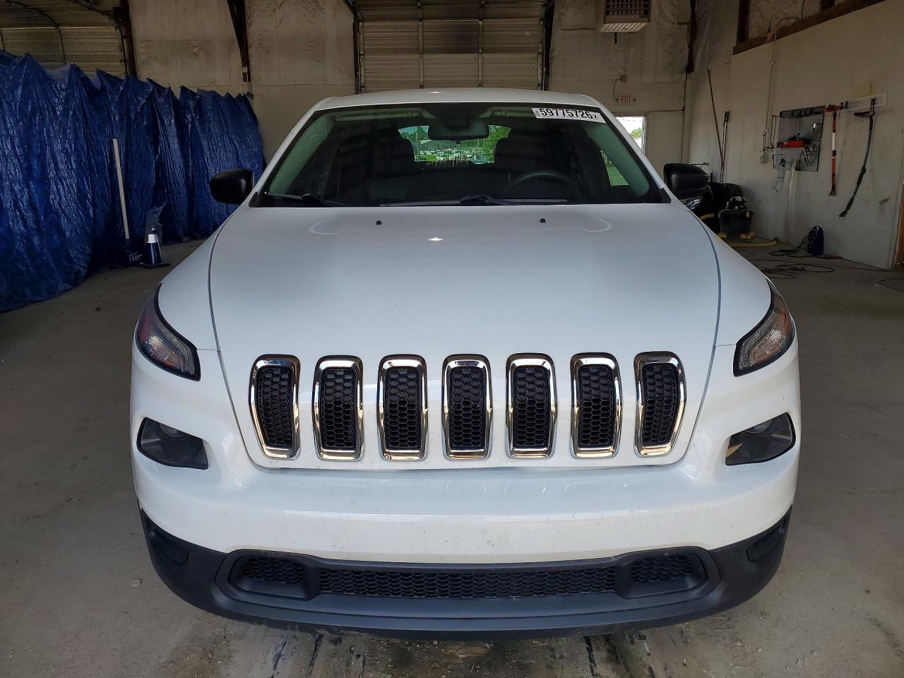 2015 Jeep Cherokee Sport White vin: 1C4PJLAB3FW507901