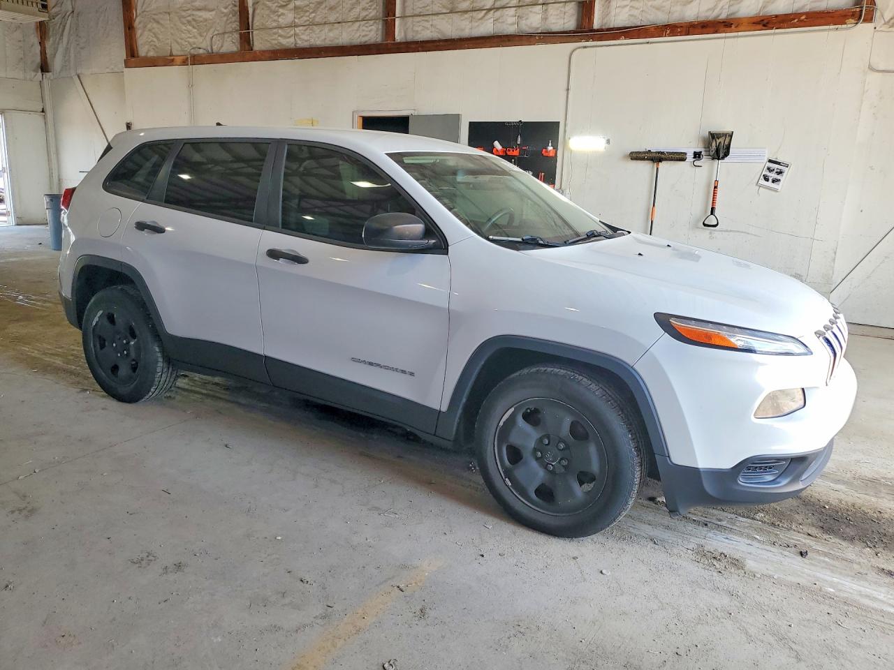 2015 Jeep Cherokee Sport White vin: 1C4PJLAB3FW507901