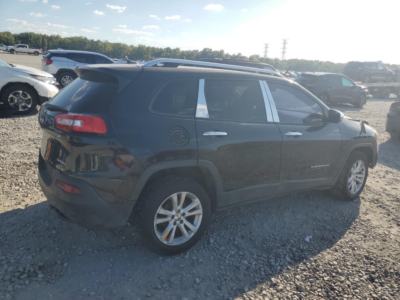 2015 Jeep Cherokee Sport Black vin: 1C4PJLAB3FW620411