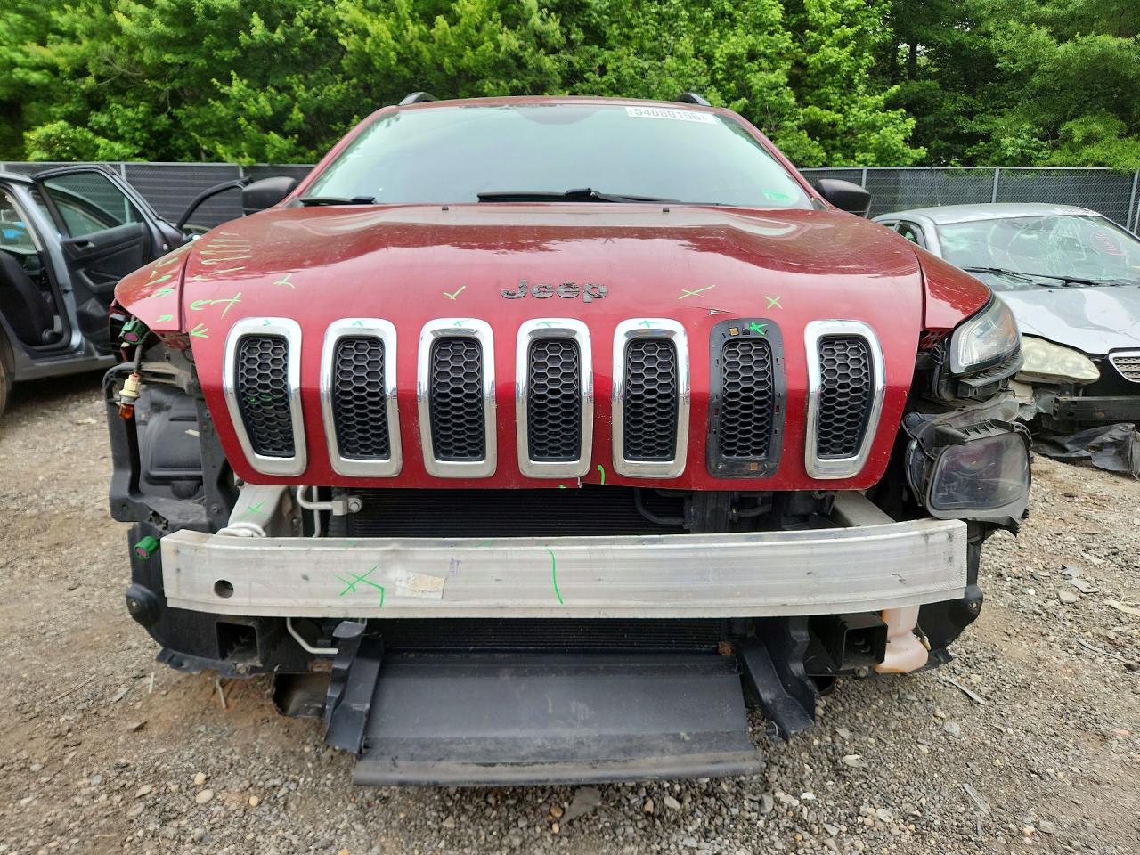 2016 Jeep Cherokee Sport Burgundy vin: 1C4PJLAB3GW239692