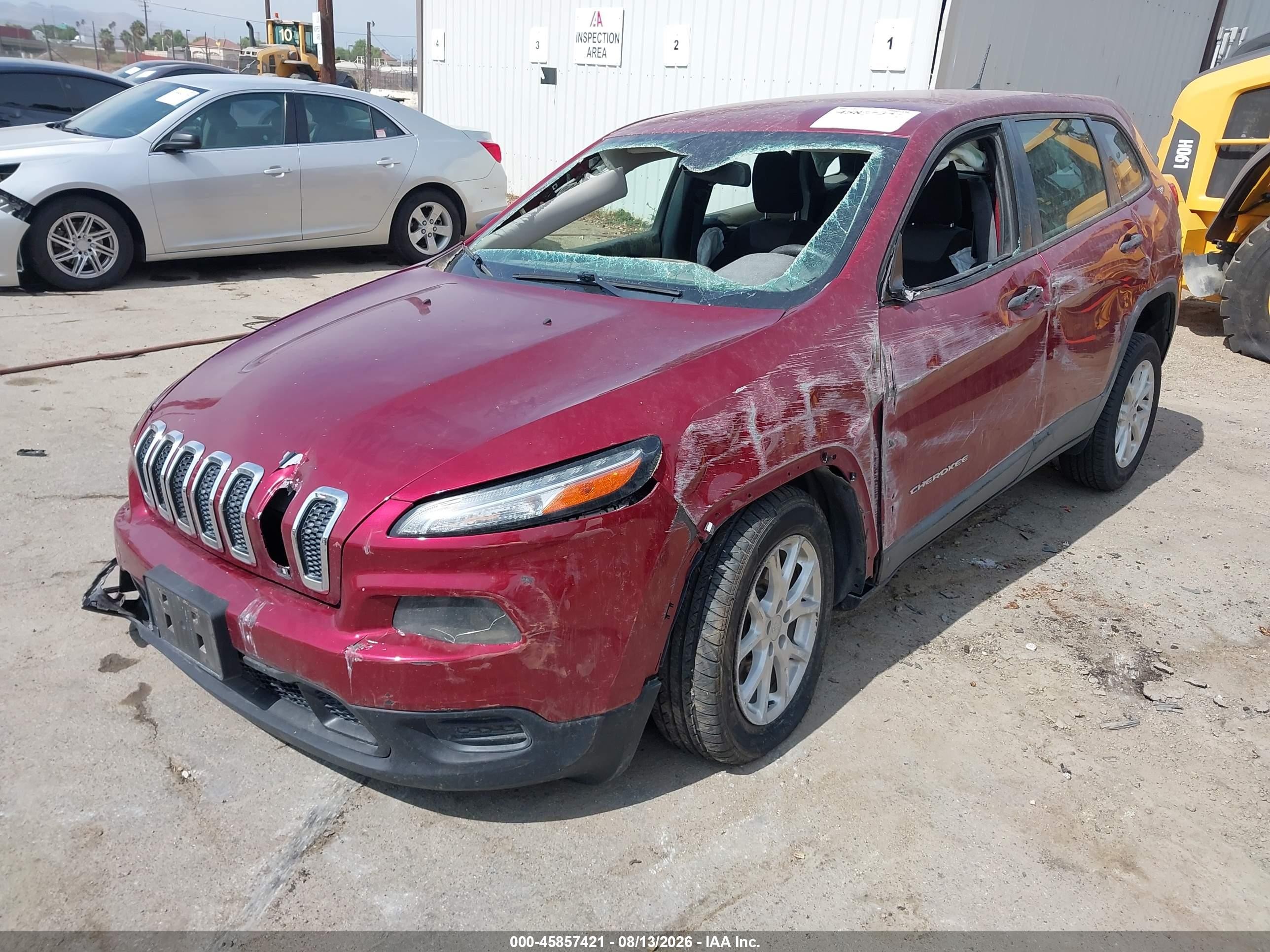 2017 Jeep Cherokee Sport Red vin: 1C4PJLAB3HW663410