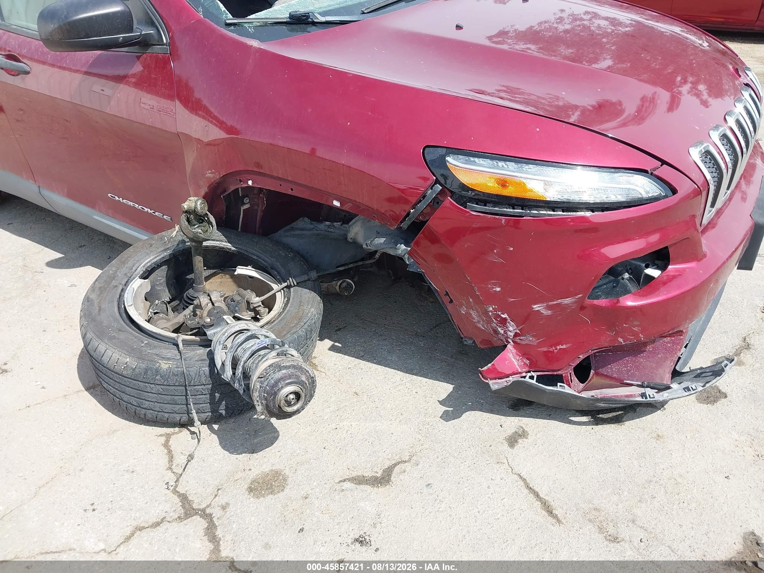 2017 Jeep Cherokee Sport Red vin: 1C4PJLAB3HW663410