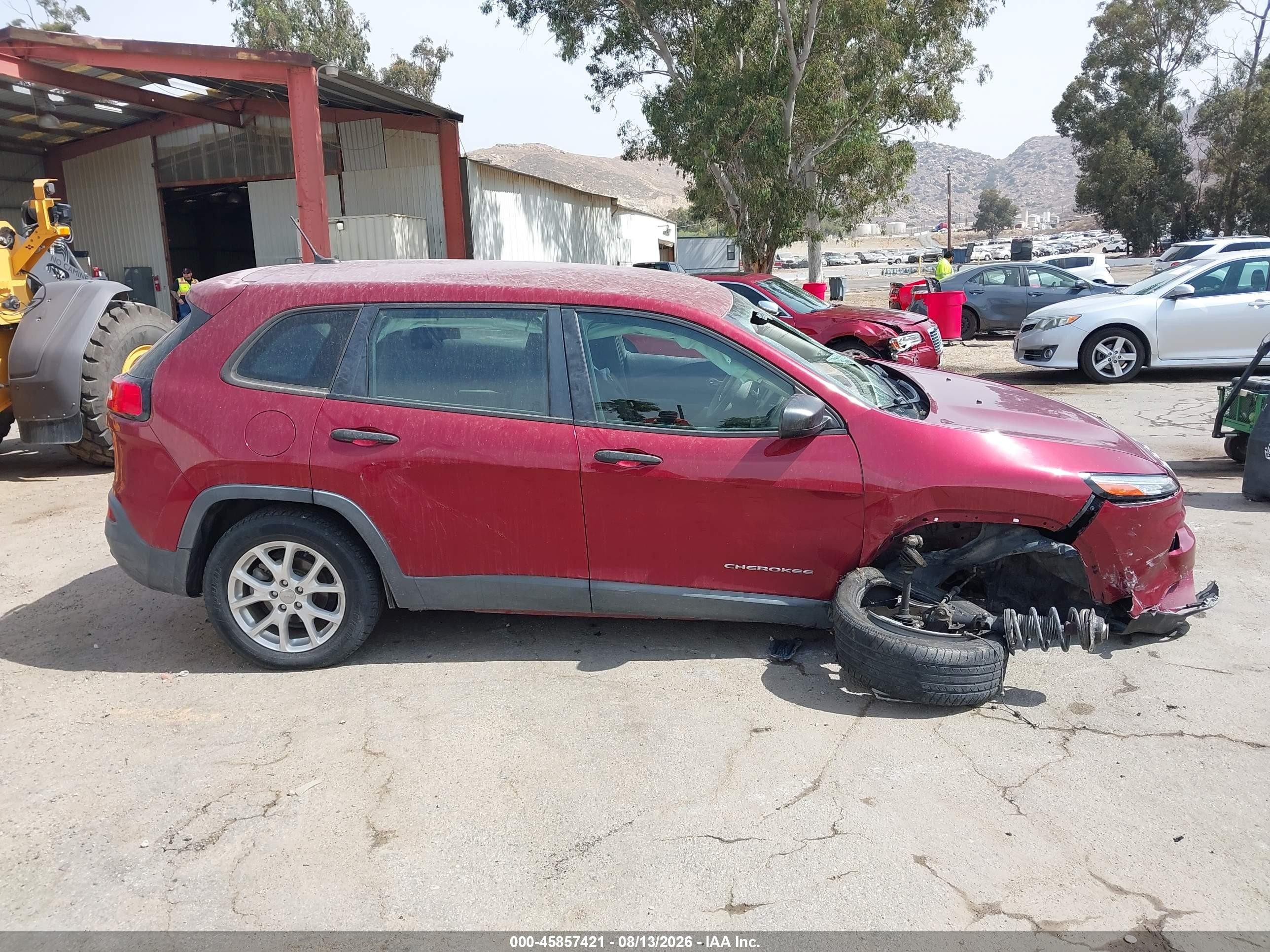 2017 Jeep Cherokee Sport Red vin: 1C4PJLAB3HW663410