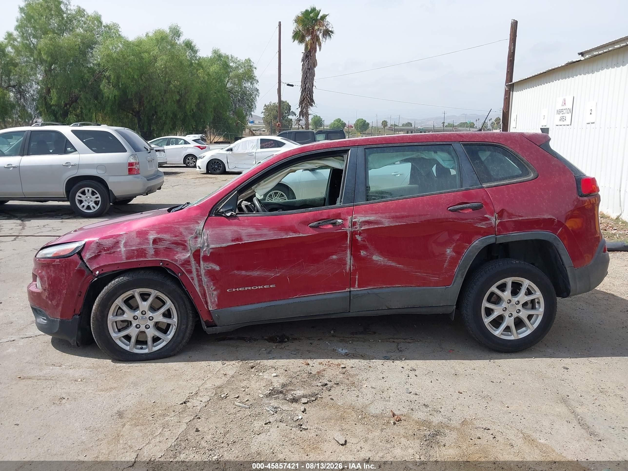 2017 Jeep Cherokee Sport Red vin: 1C4PJLAB3HW663410