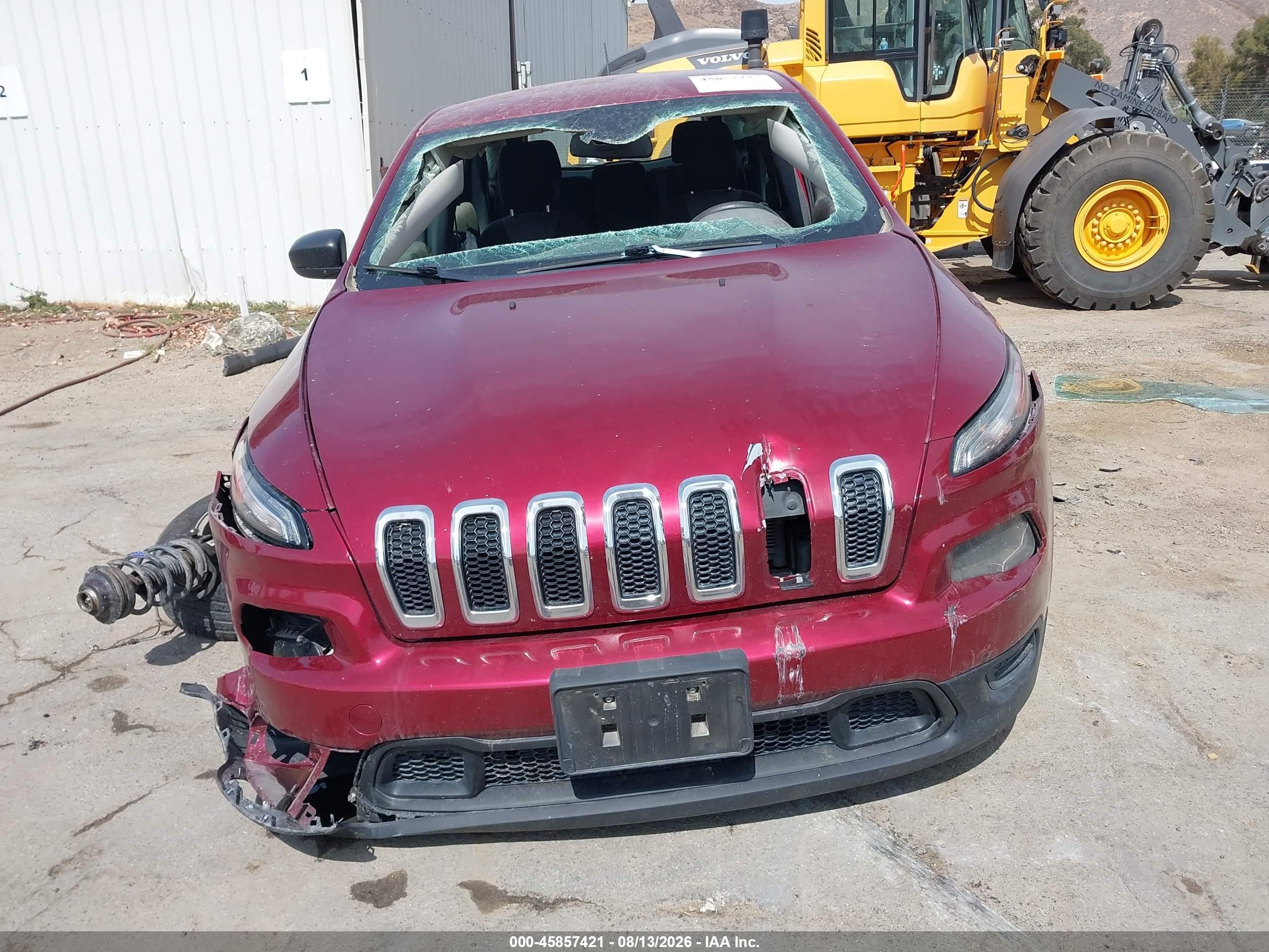 2017 Jeep Cherokee Sport Red vin: 1C4PJLAB3HW663410