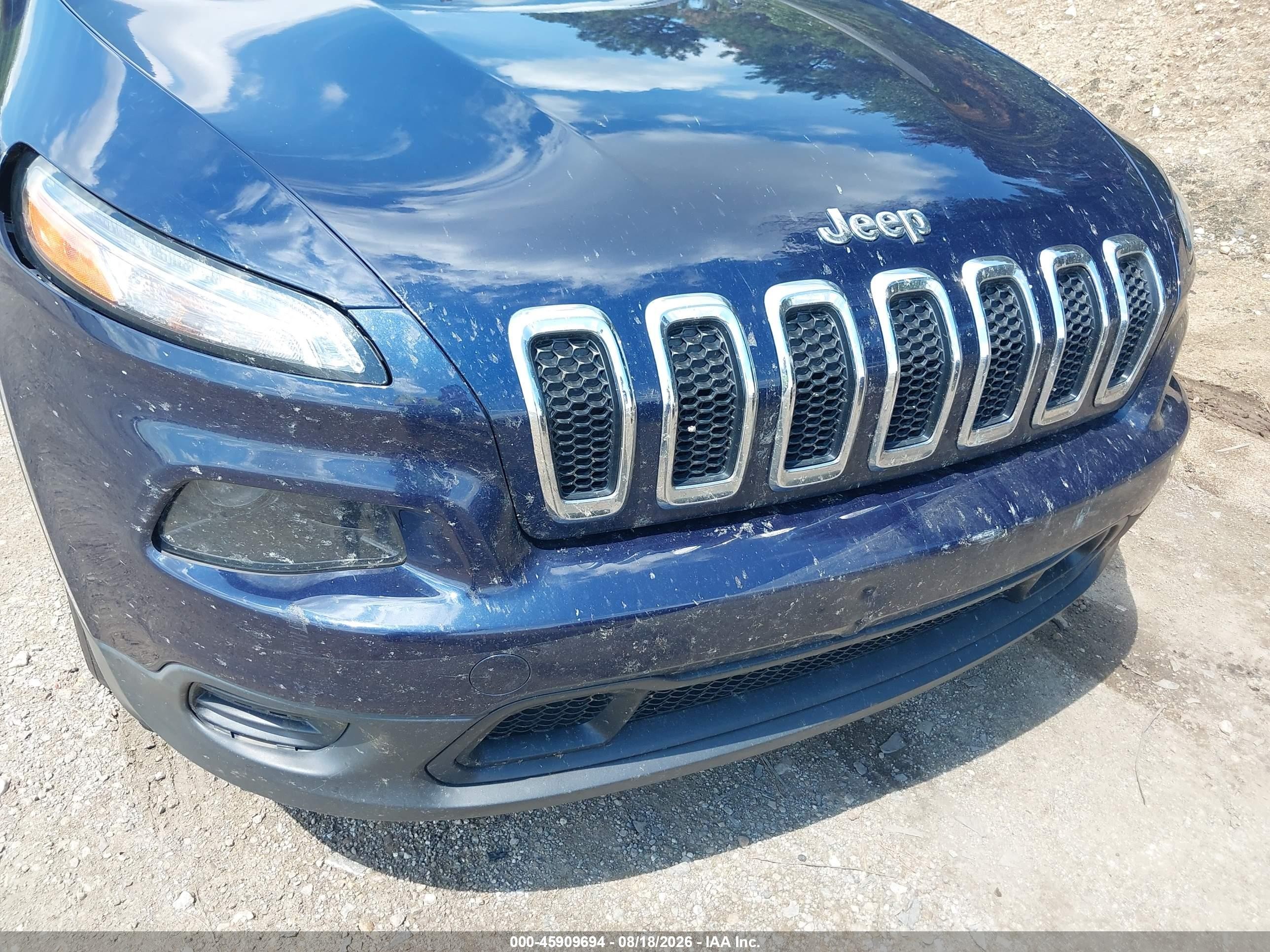 2015 Jeep Cherokee Sport Navy vin: 1C4PJLAB4FW530877