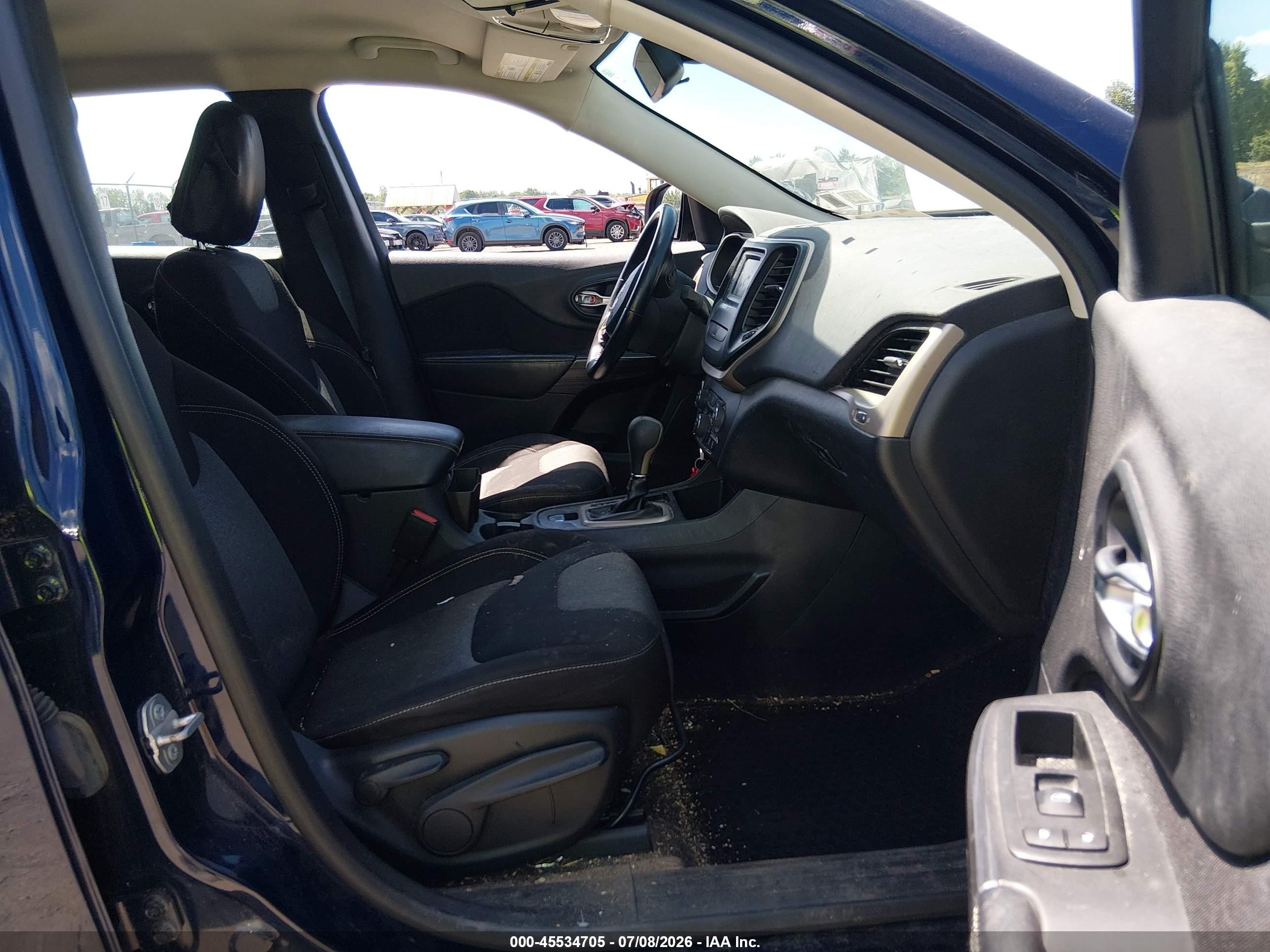2015 Jeep Cherokee Sport Dark Blue vin: 1C4PJLAB4FW539479