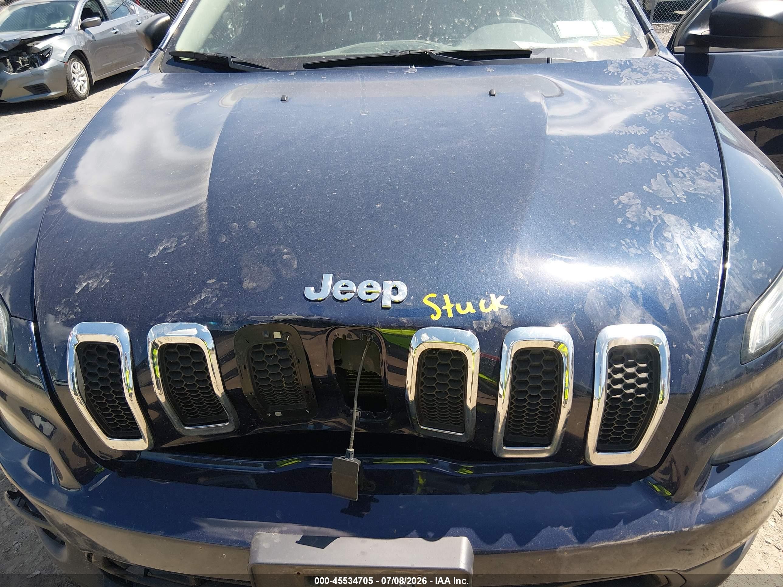2015 Jeep Cherokee Sport Dark Blue vin: 1C4PJLAB4FW539479