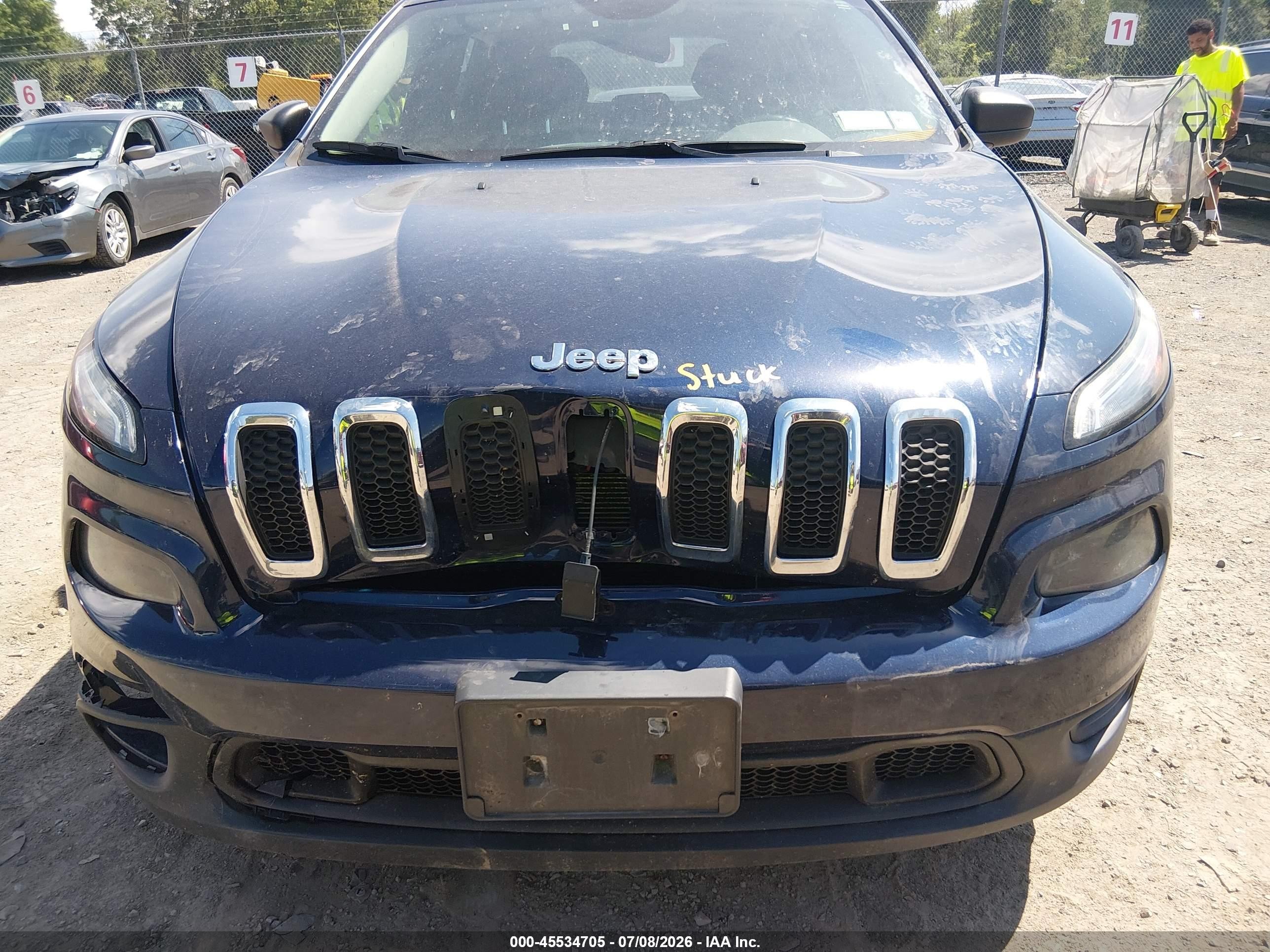 2015 Jeep Cherokee Sport Dark Blue vin: 1C4PJLAB4FW539479