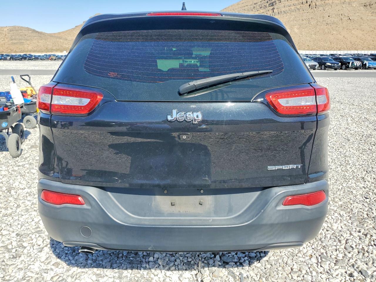 2016 Jeep Cherokee Sport Black vin: 1C4PJLAB4GW161214