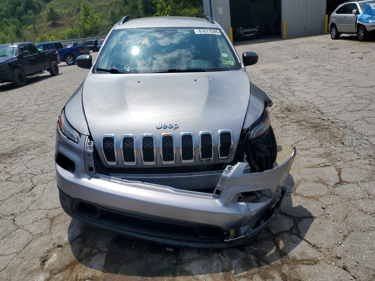 2017 Jeep Cherokee Sport Gray vin: 1C4PJLAB4HW663271