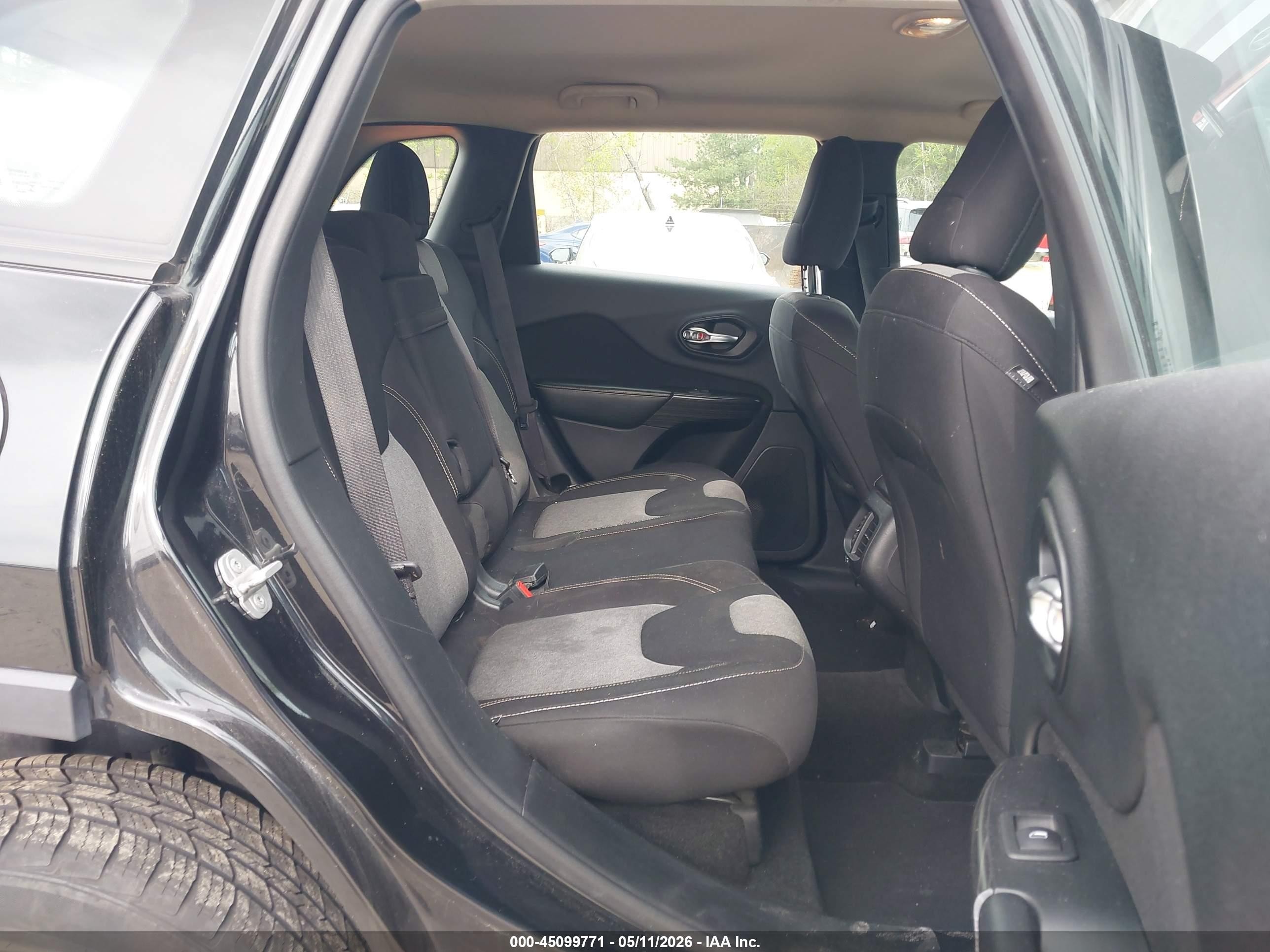 2014 Jeep Cherokee Sport Black vin: 1C4PJLAB5EW122774