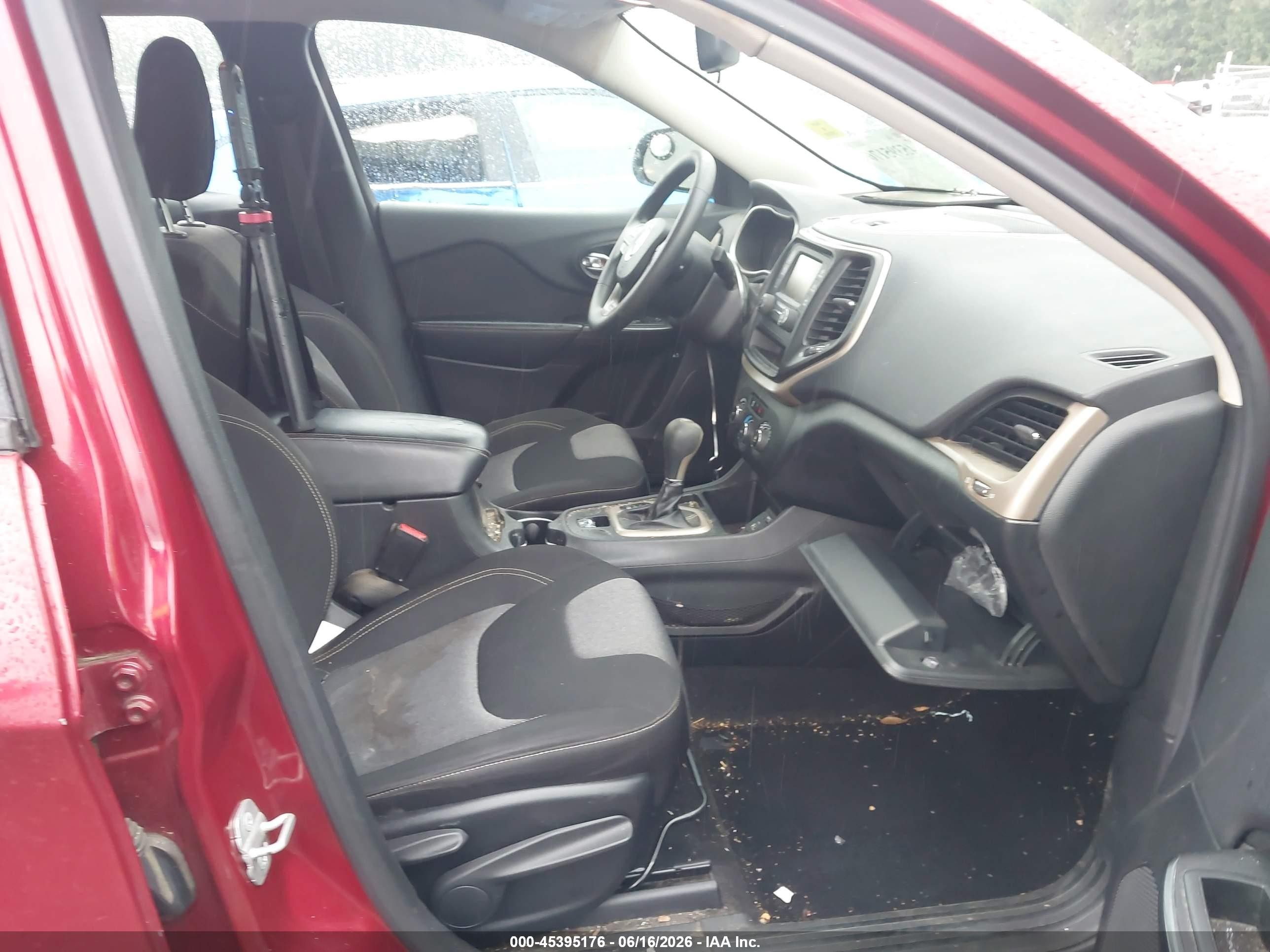 2014 Jeep Cherokee Sport Burgundy vin: 1C4PJLAB5EW148369