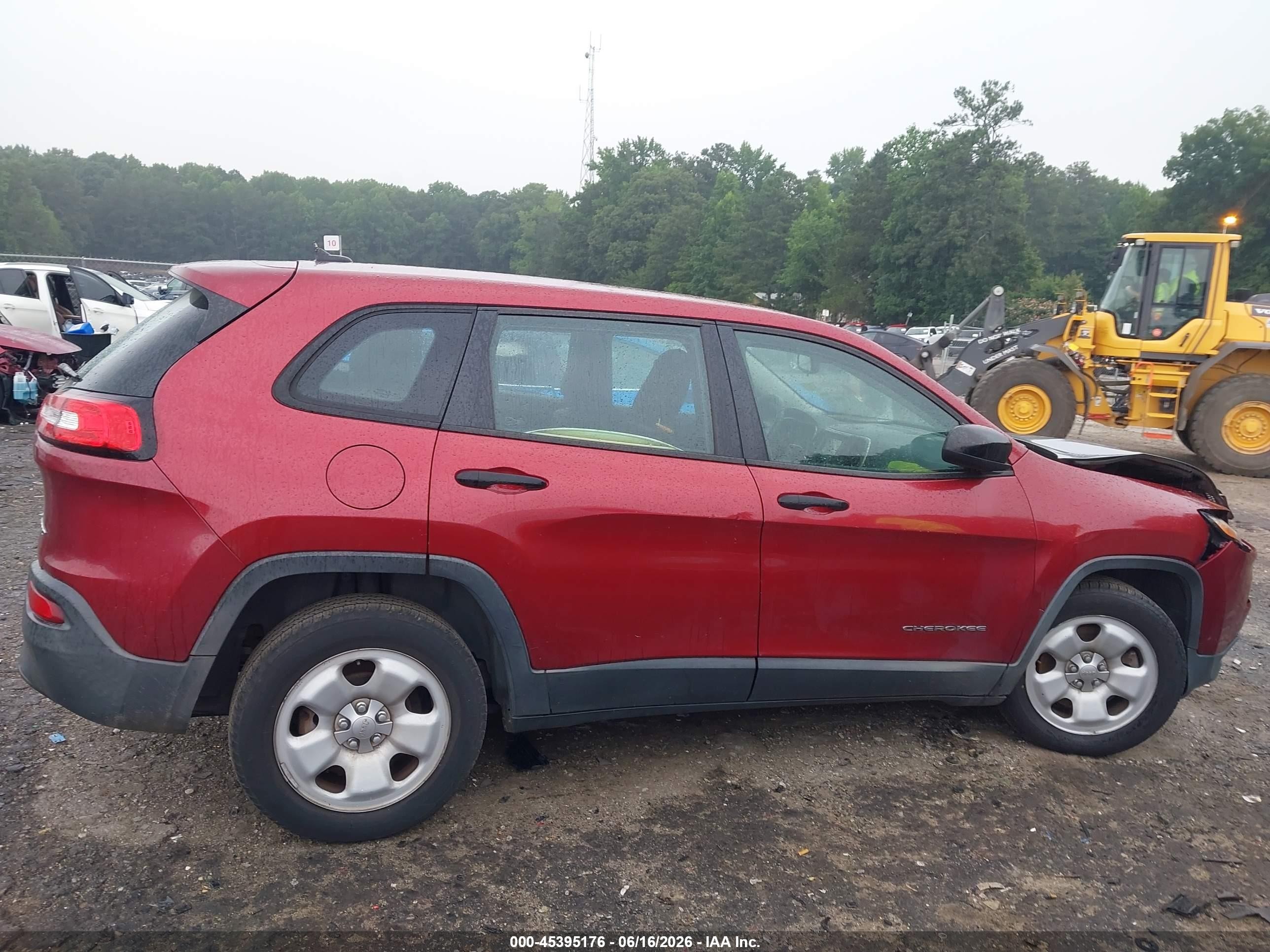 2014 Jeep Cherokee Sport Burgundy vin: 1C4PJLAB5EW148369