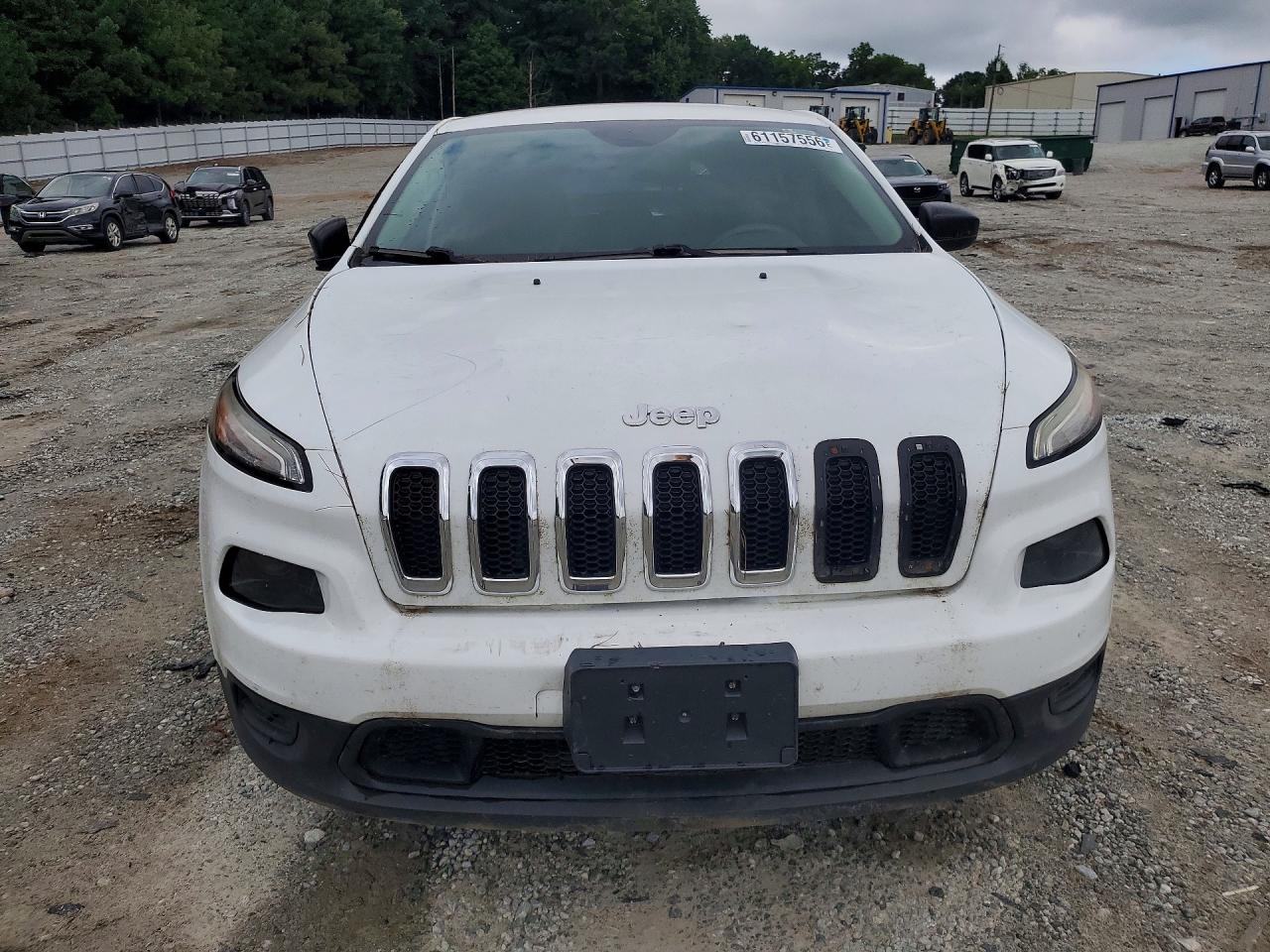 2014 Jeep Cherokee Sport White vin: 1C4PJLAB5EW232109