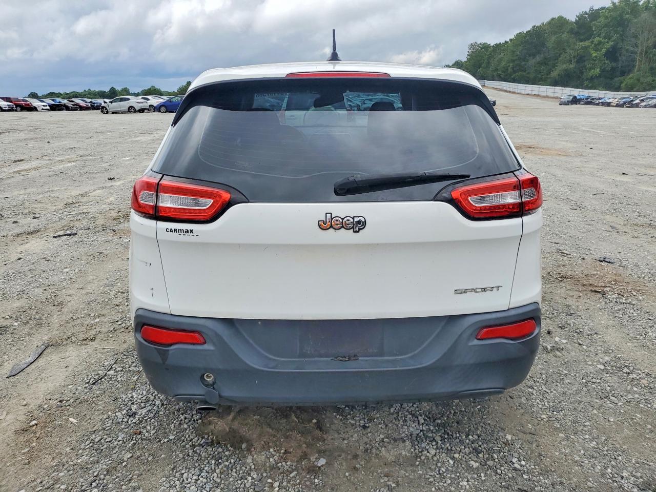2014 Jeep Cherokee Sport White vin: 1C4PJLAB5EW232109