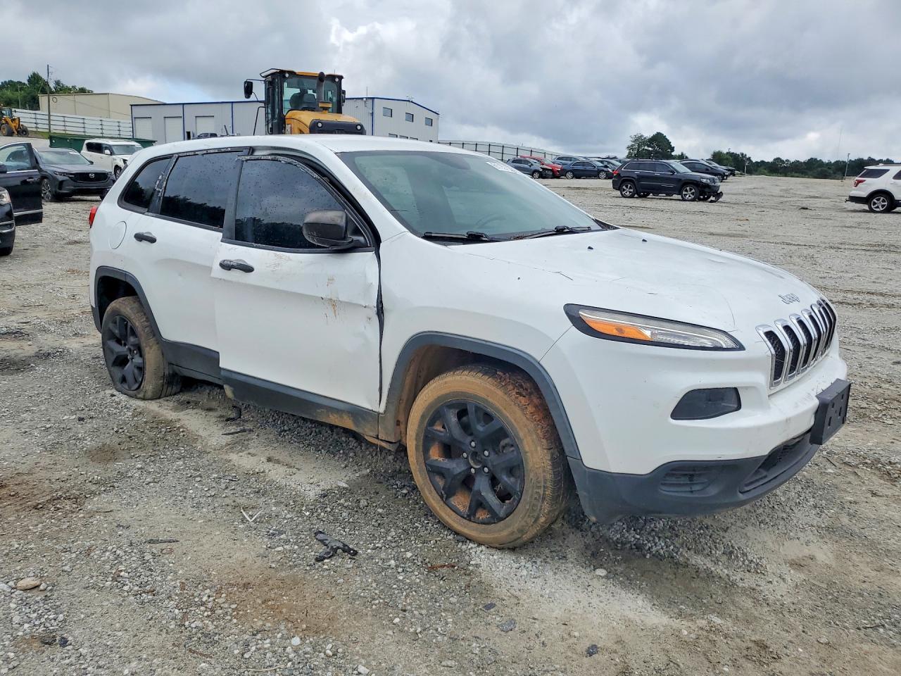 2014 Jeep Cherokee Sport White vin: 1C4PJLAB5EW232109