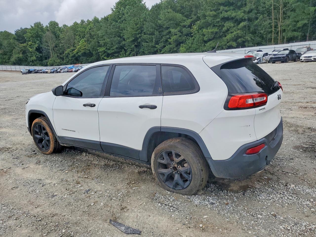 2014 Jeep Cherokee Sport White vin: 1C4PJLAB5EW232109