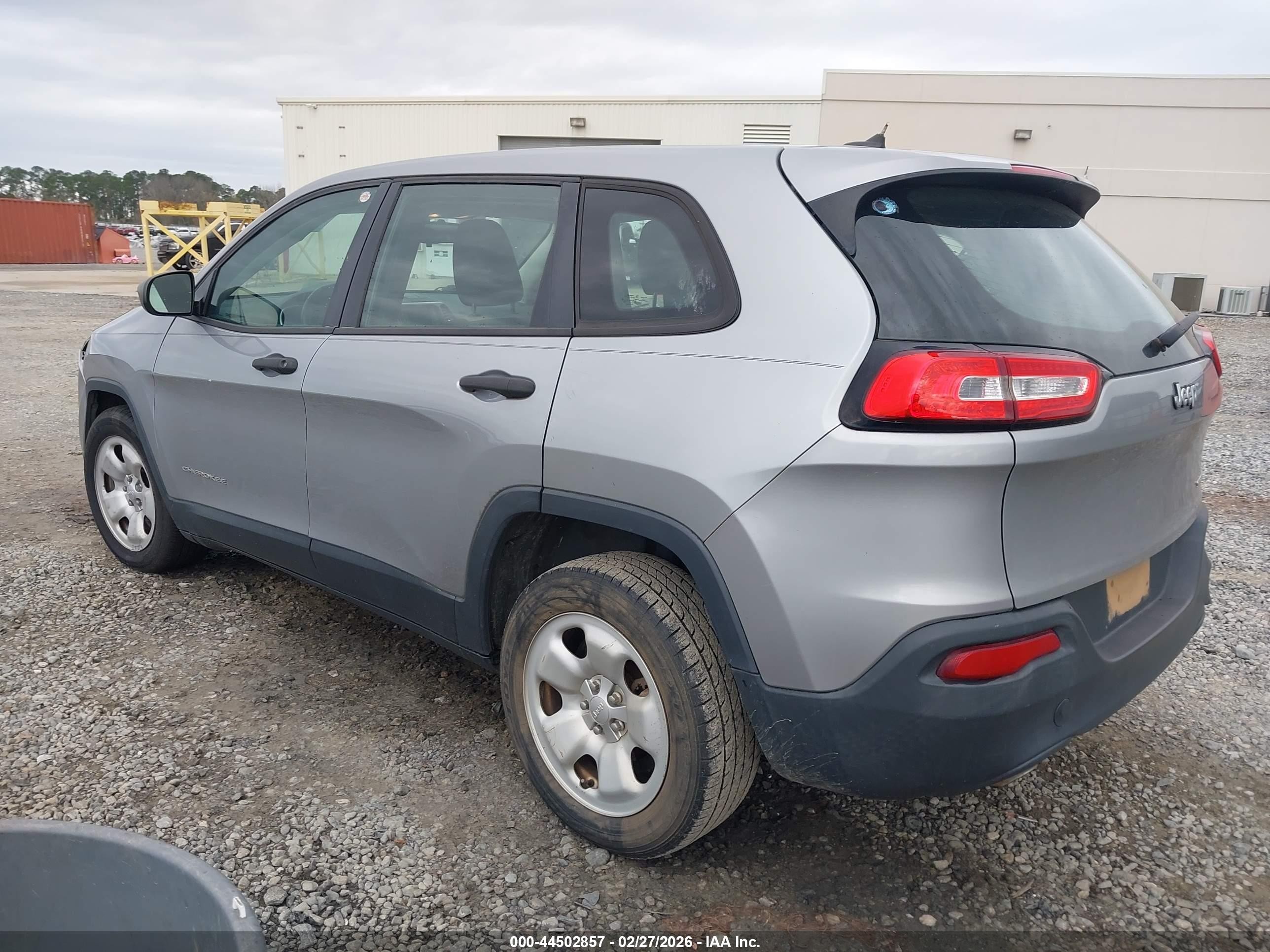 2014 Jeep Cherokee Sport Gray vin: 1C4PJLAB5EW268981