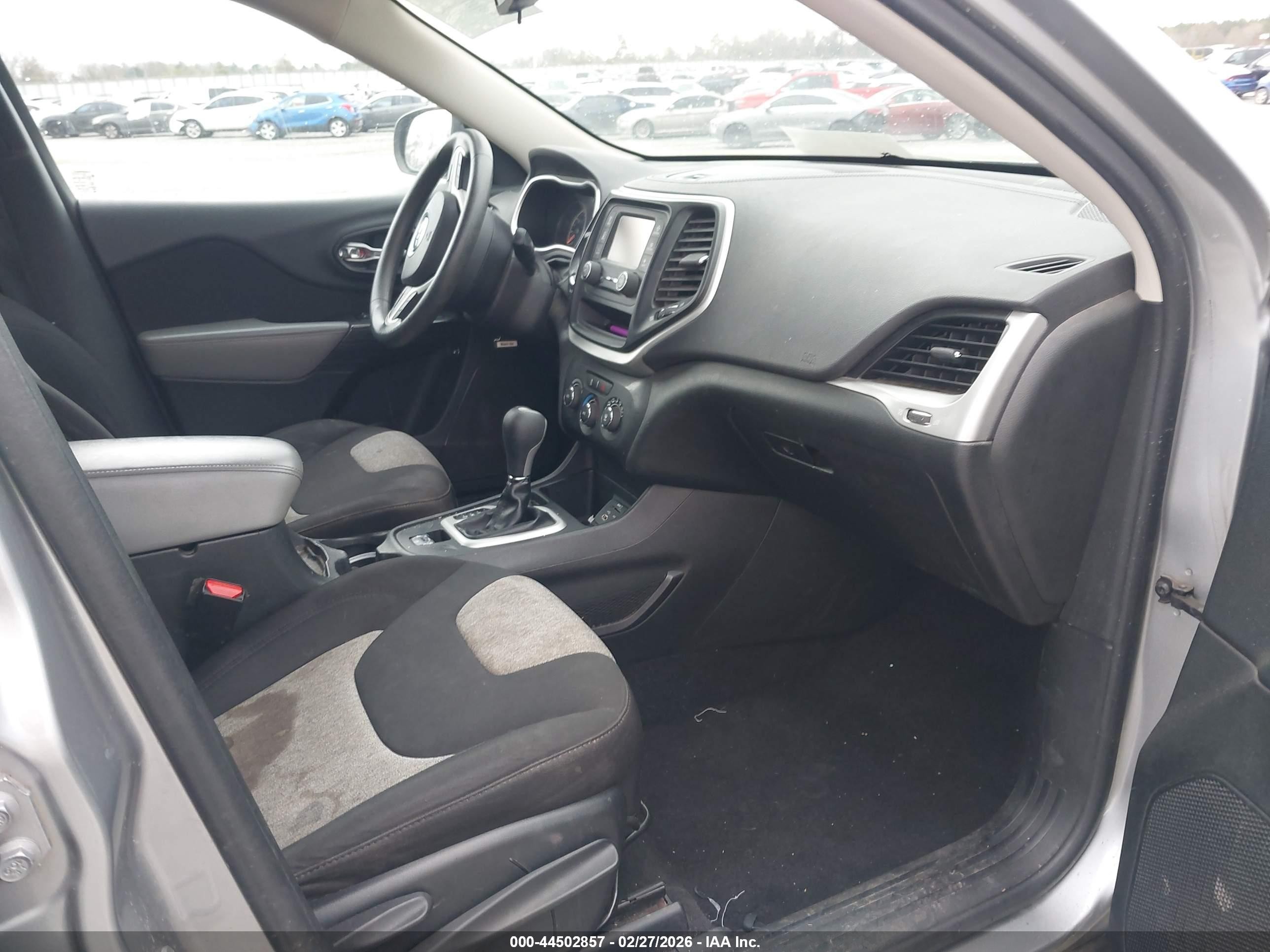 2014 Jeep Cherokee Sport Gray vin: 1C4PJLAB5EW268981