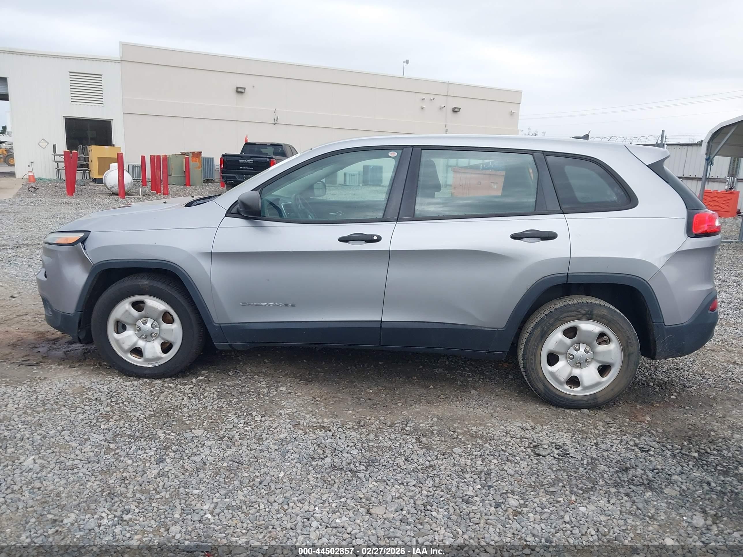 2014 Jeep Cherokee Sport Gray vin: 1C4PJLAB5EW268981
