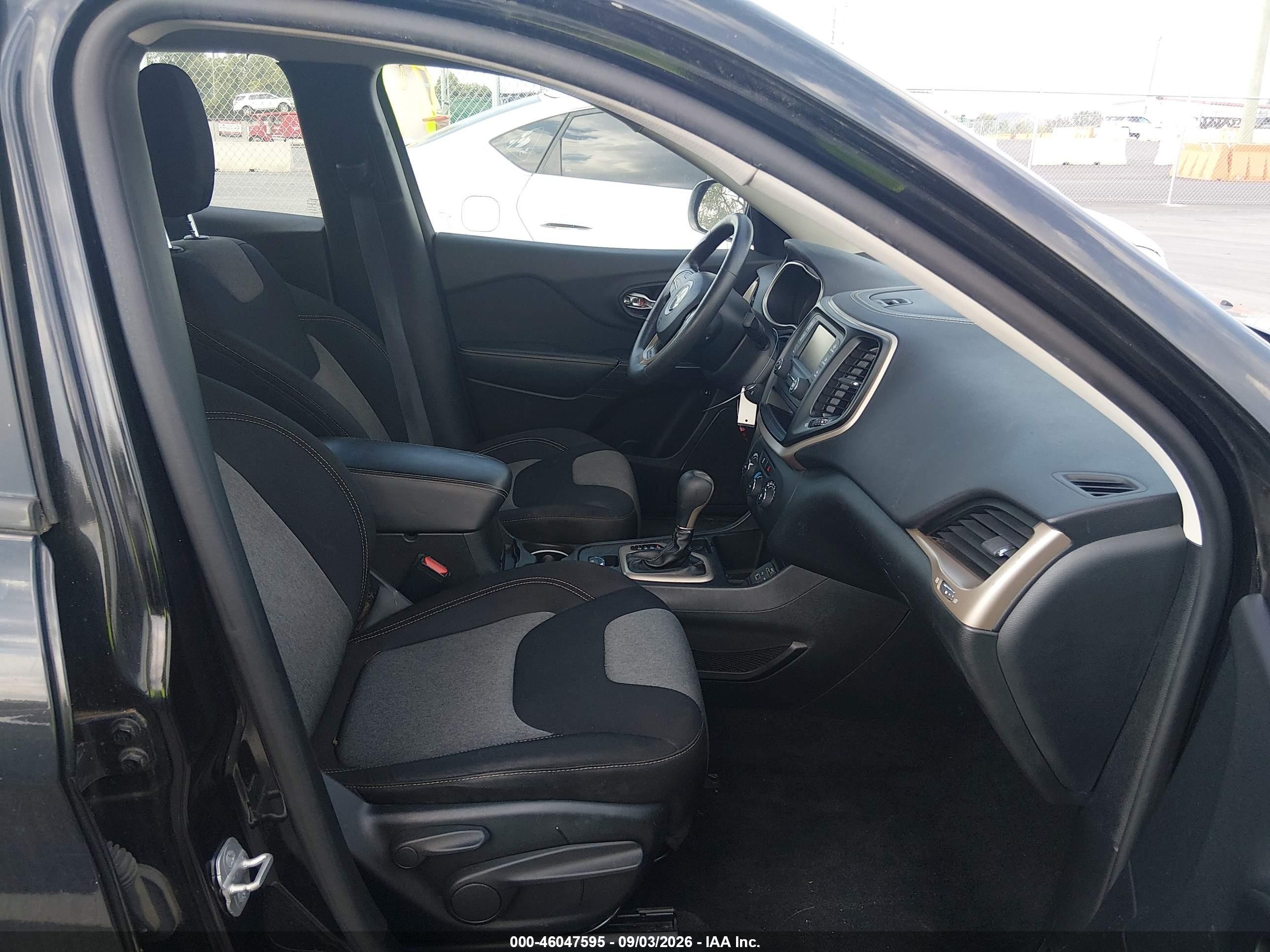 2014 Jeep Cherokee Sport Black vin: 1C4PJLAB5EW322117