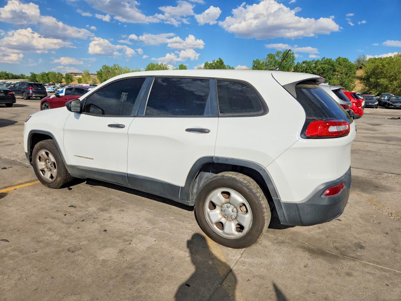 2015 Jeep Cherokee Sport Белый vin: 1C4PJLAB5FW525476