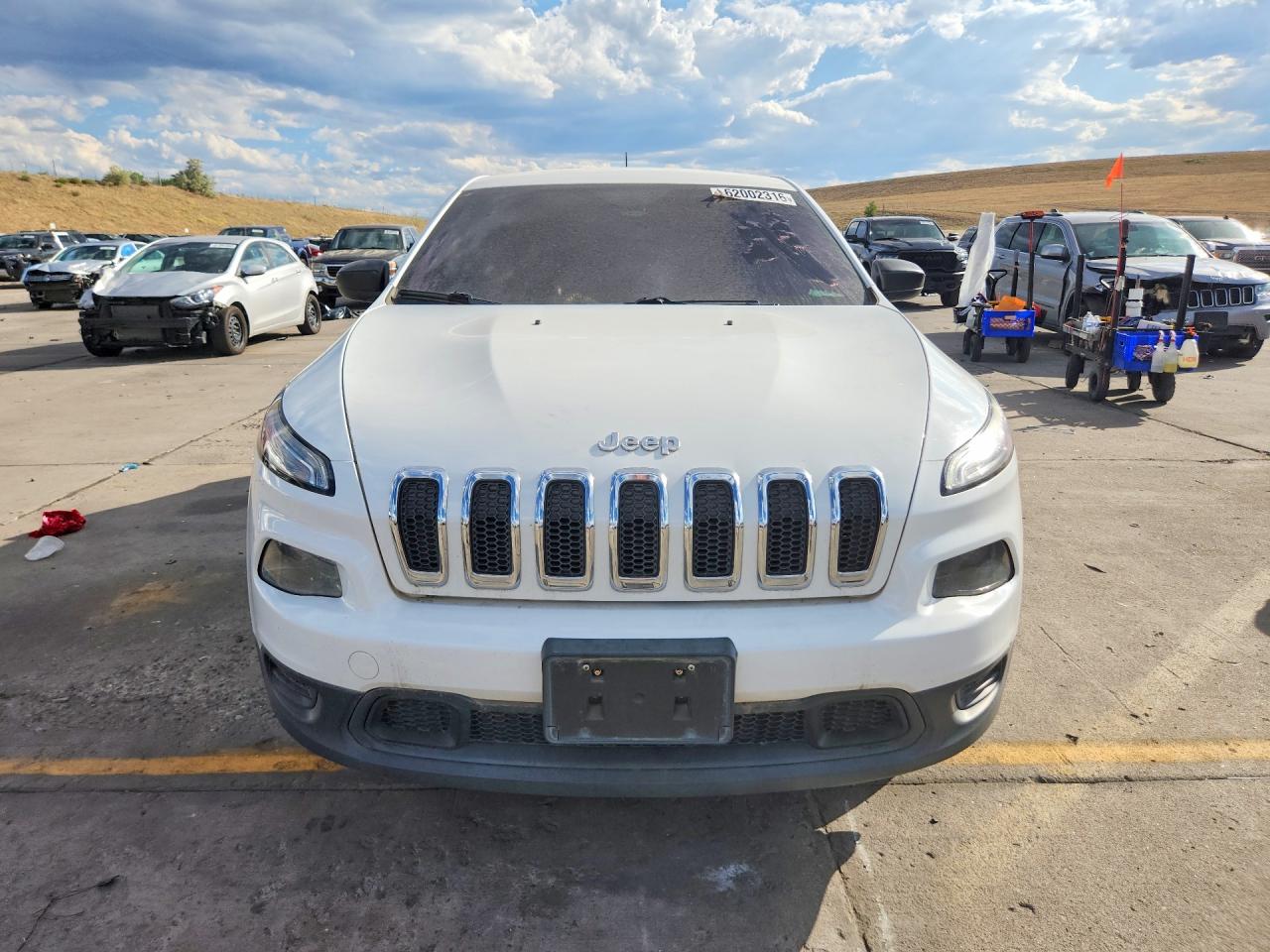 2015 Jeep Cherokee Sport Белый vin: 1C4PJLAB5FW525476