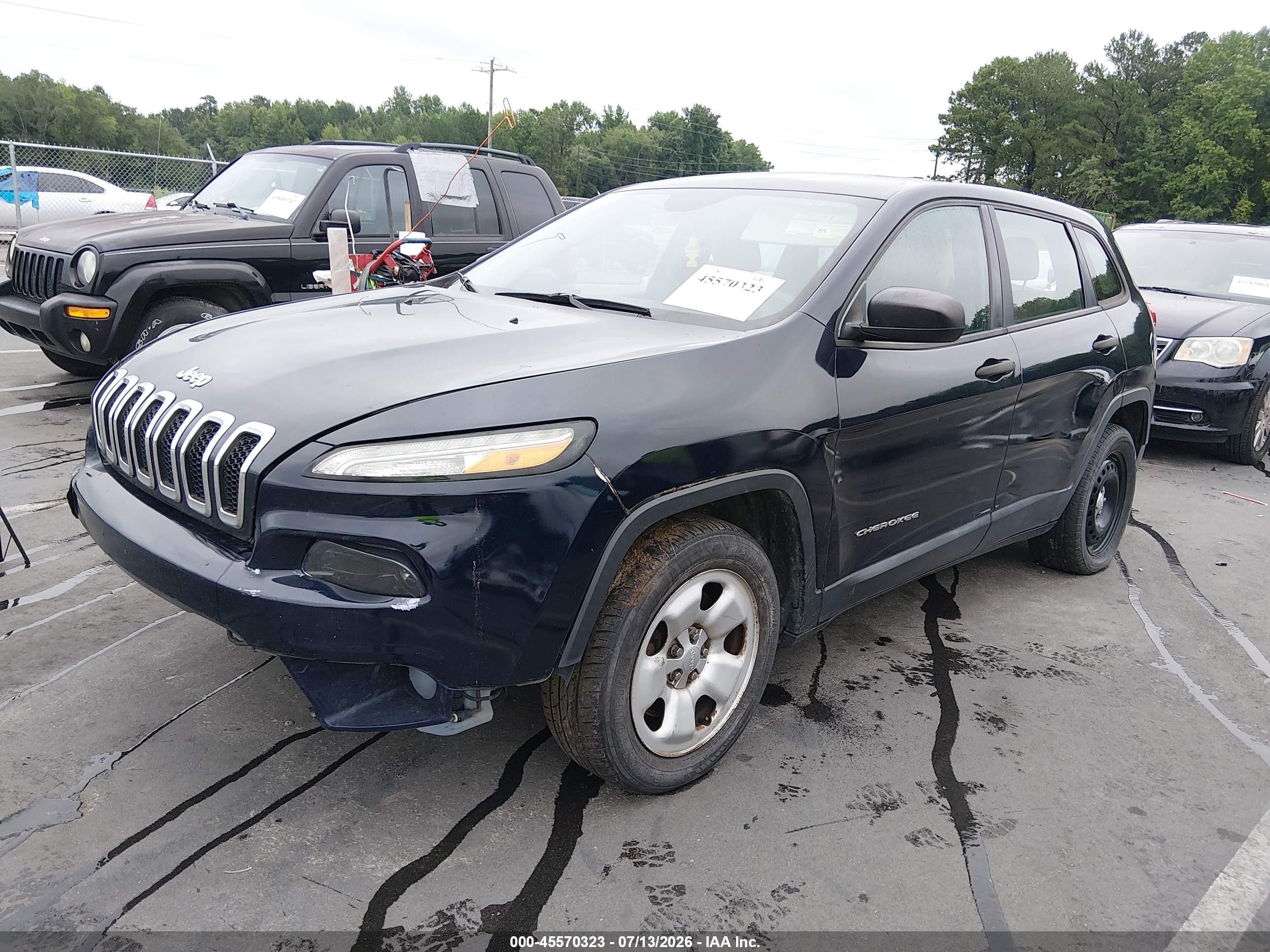 2015 Jeep Cherokee Sport Dark Blue vin: 1C4PJLAB5FW637534