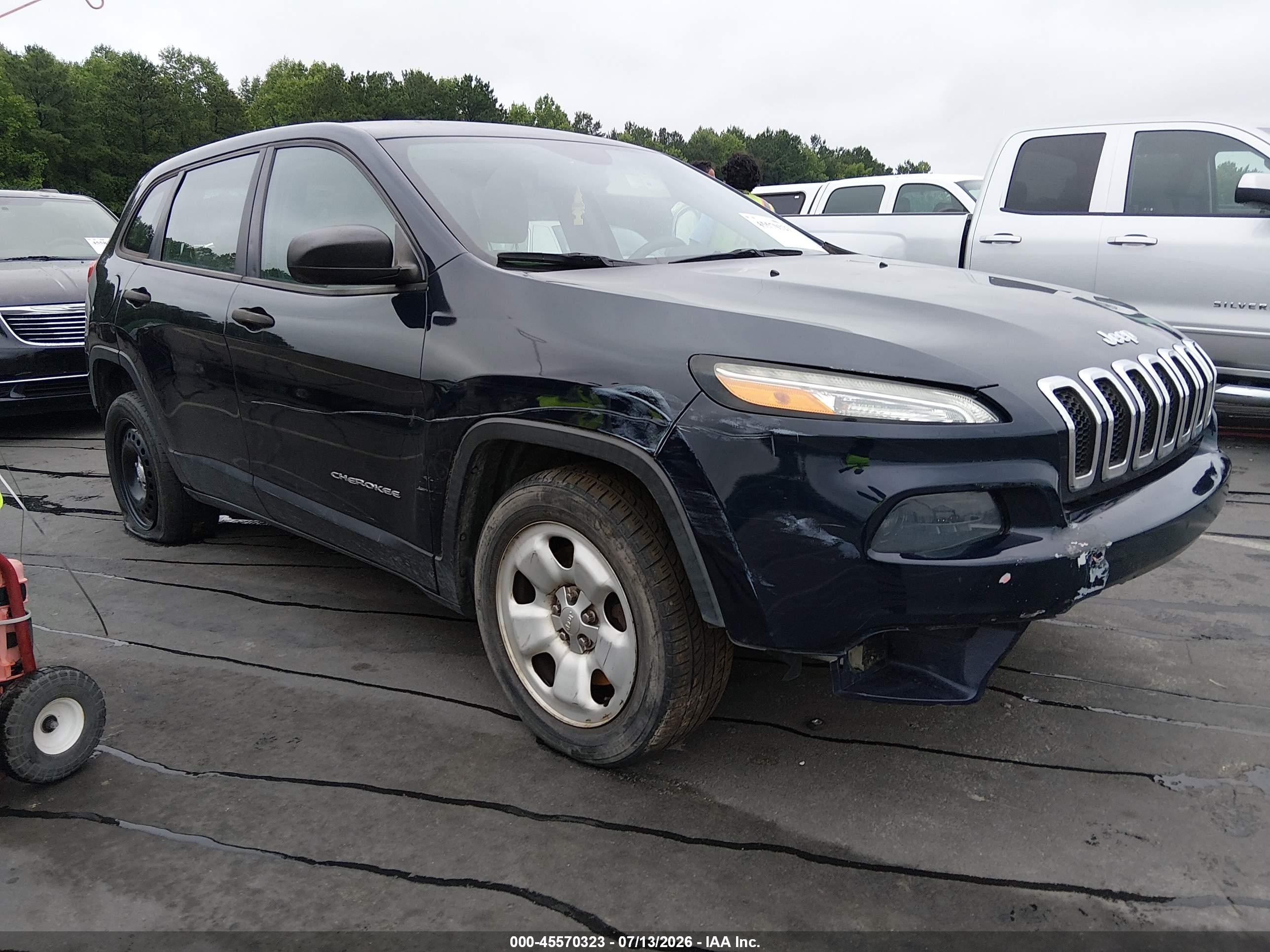 2015 Jeep Cherokee Sport Dark Blue vin: 1C4PJLAB5FW637534