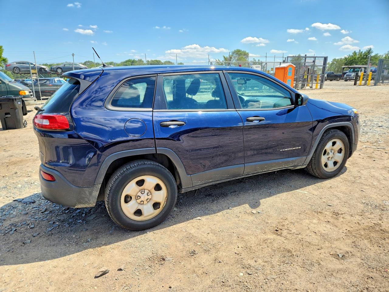 2015 Jeep Cherokee Sport Blue vin: 1C4PJLAB5FW732658