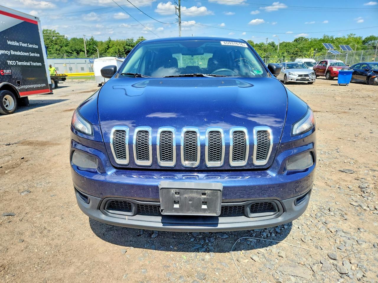 2015 Jeep Cherokee Sport Blue vin: 1C4PJLAB5FW732658