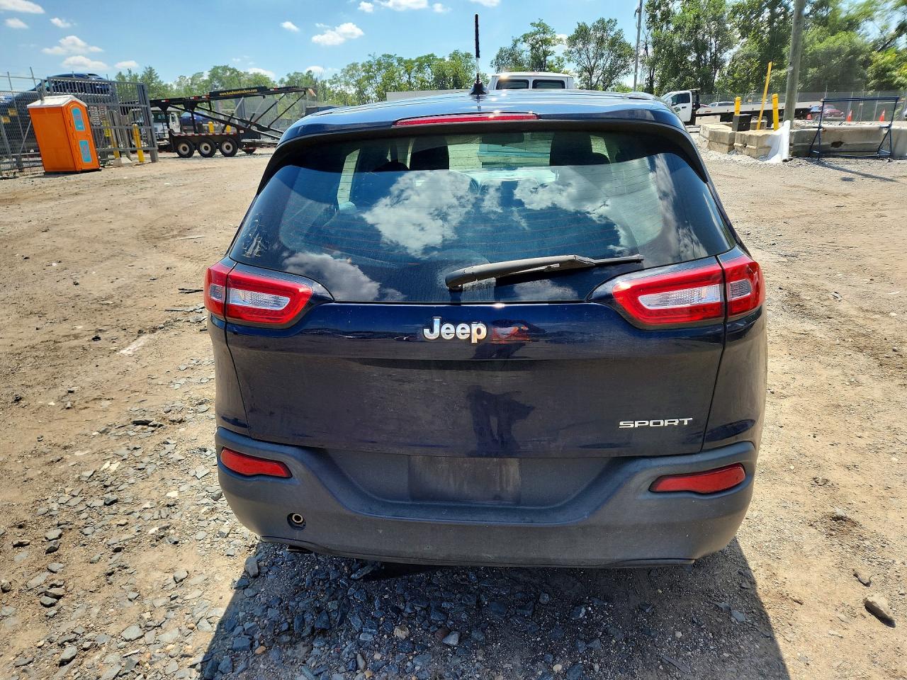 2015 Jeep Cherokee Sport Blue vin: 1C4PJLAB5FW732658
