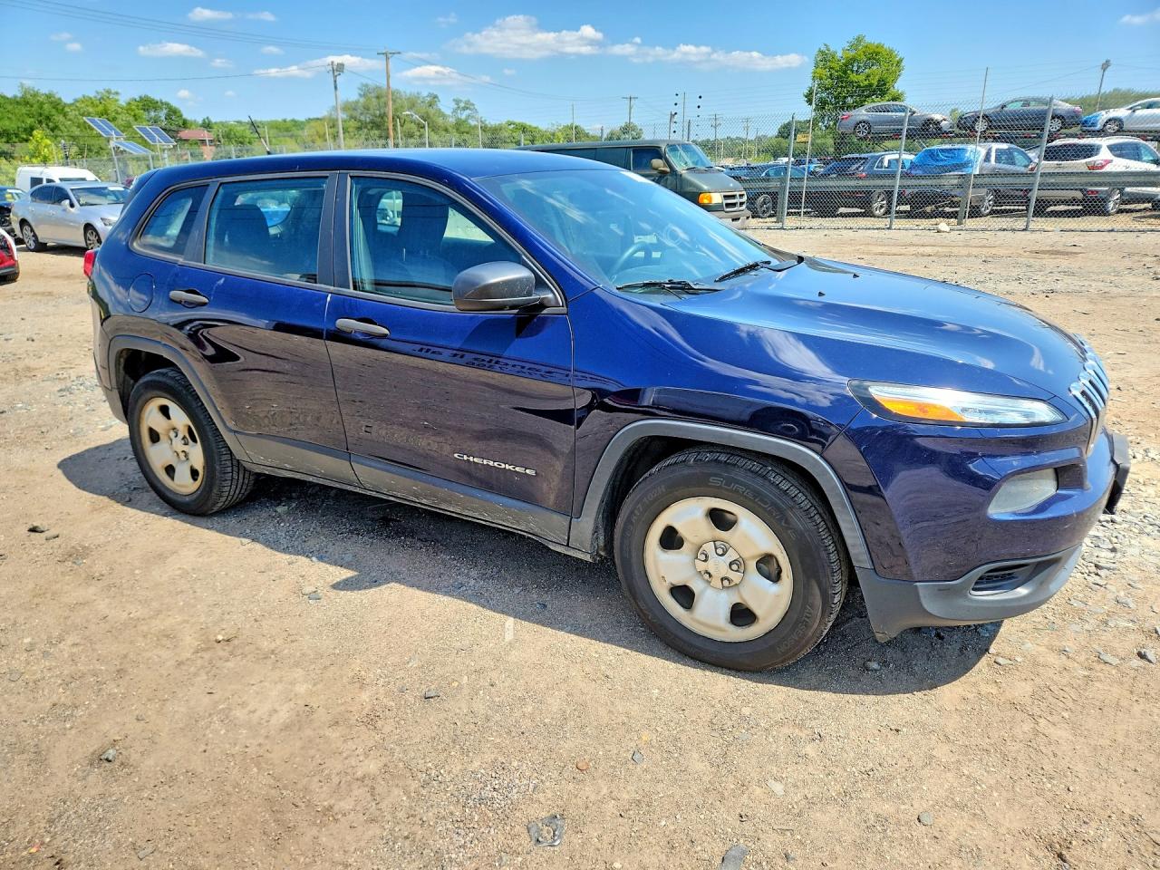 2015 Jeep Cherokee Sport Blue vin: 1C4PJLAB5FW732658