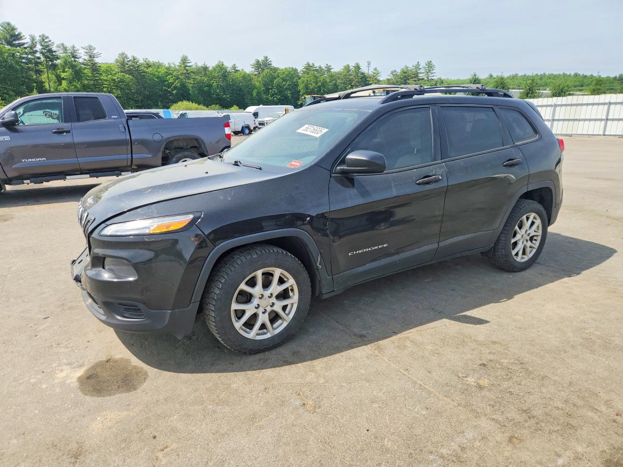 2015 Jeep Cherokee Sport Black vin: 1C4PJLAB5FW761514