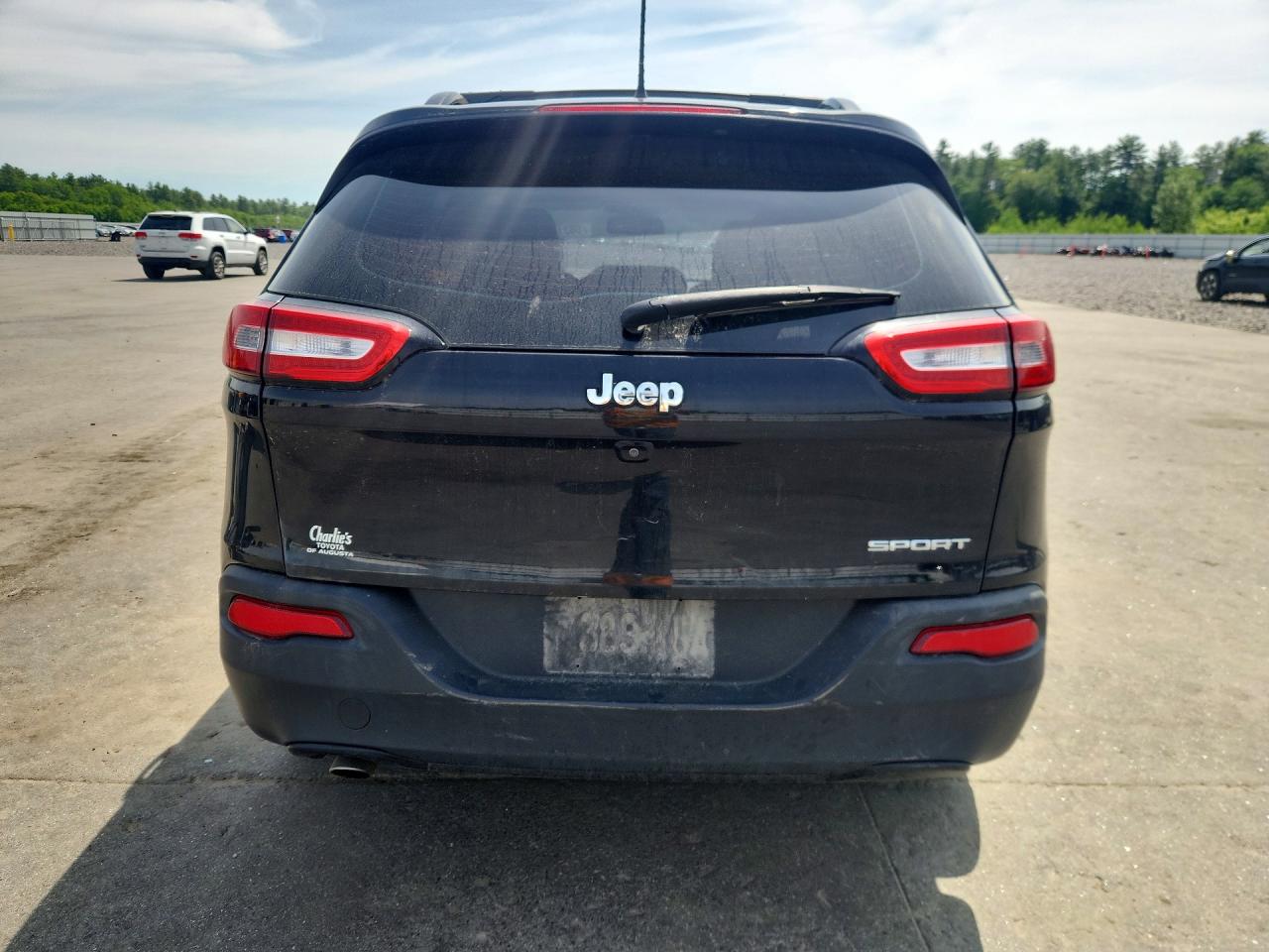 2015 Jeep Cherokee Sport Black vin: 1C4PJLAB5FW761514