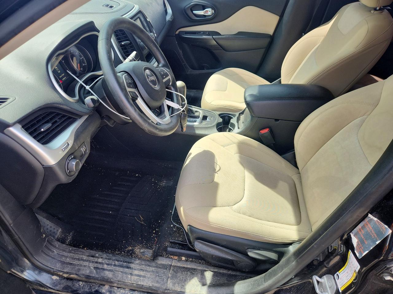 2015 Jeep Cherokee Sport Black vin: 1C4PJLAB5FW761514