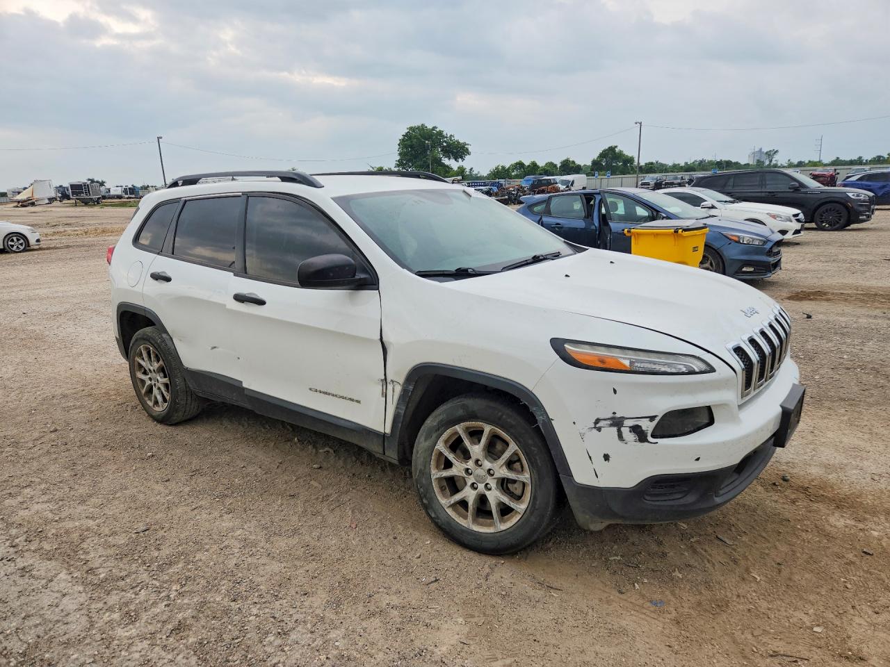 2016 Jeep Cherokee Sport White vin: 1C4PJLAB5GW302355