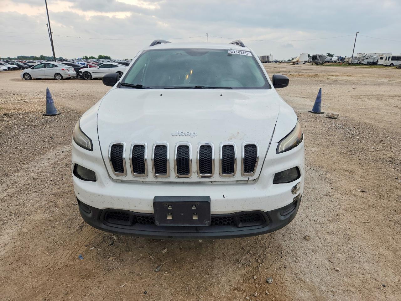2016 Jeep Cherokee Sport White vin: 1C4PJLAB5GW302355
