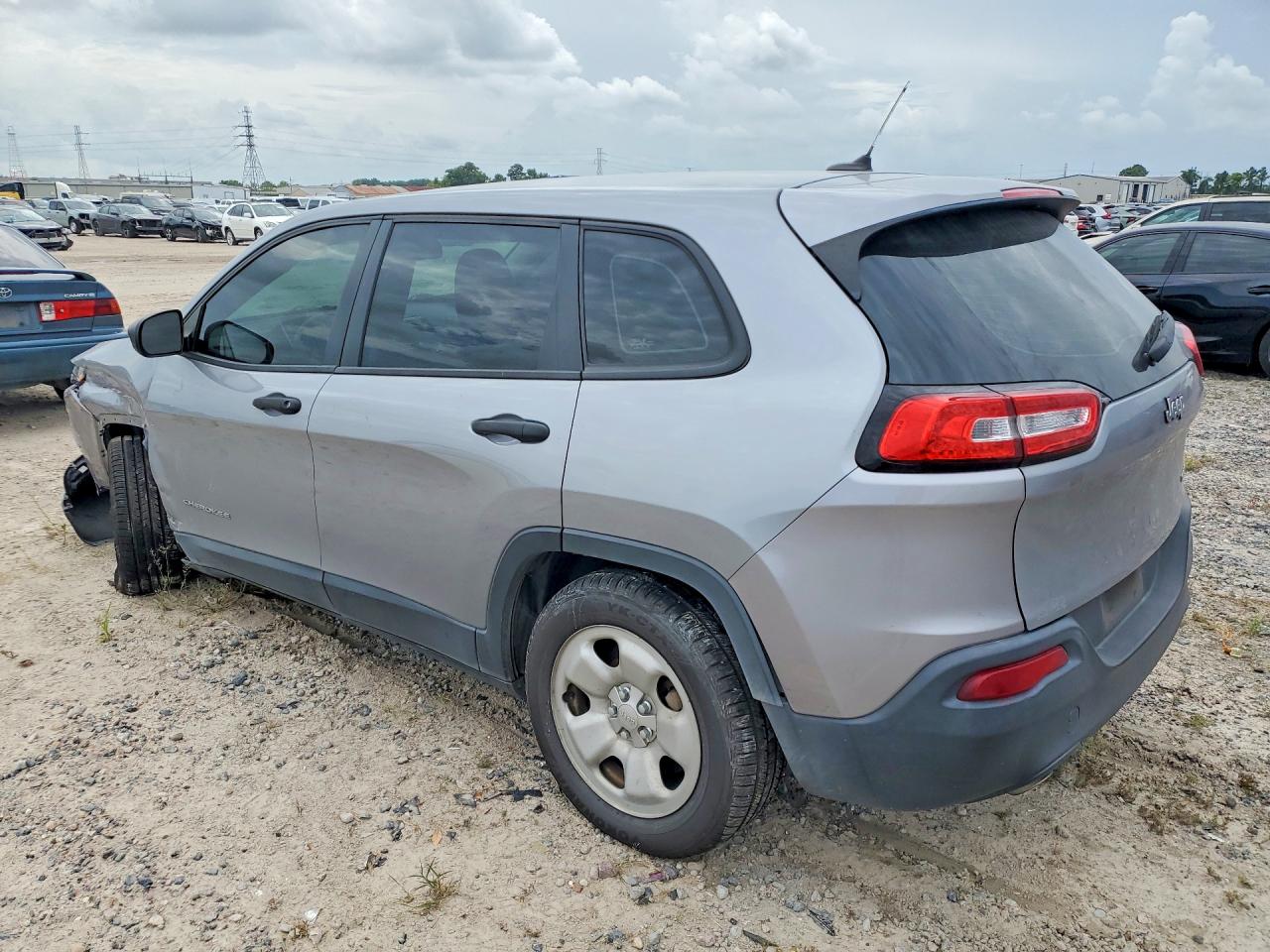2014 Jeep Cherokee Sport Silver vin: 1C4PJLAB6EW104395